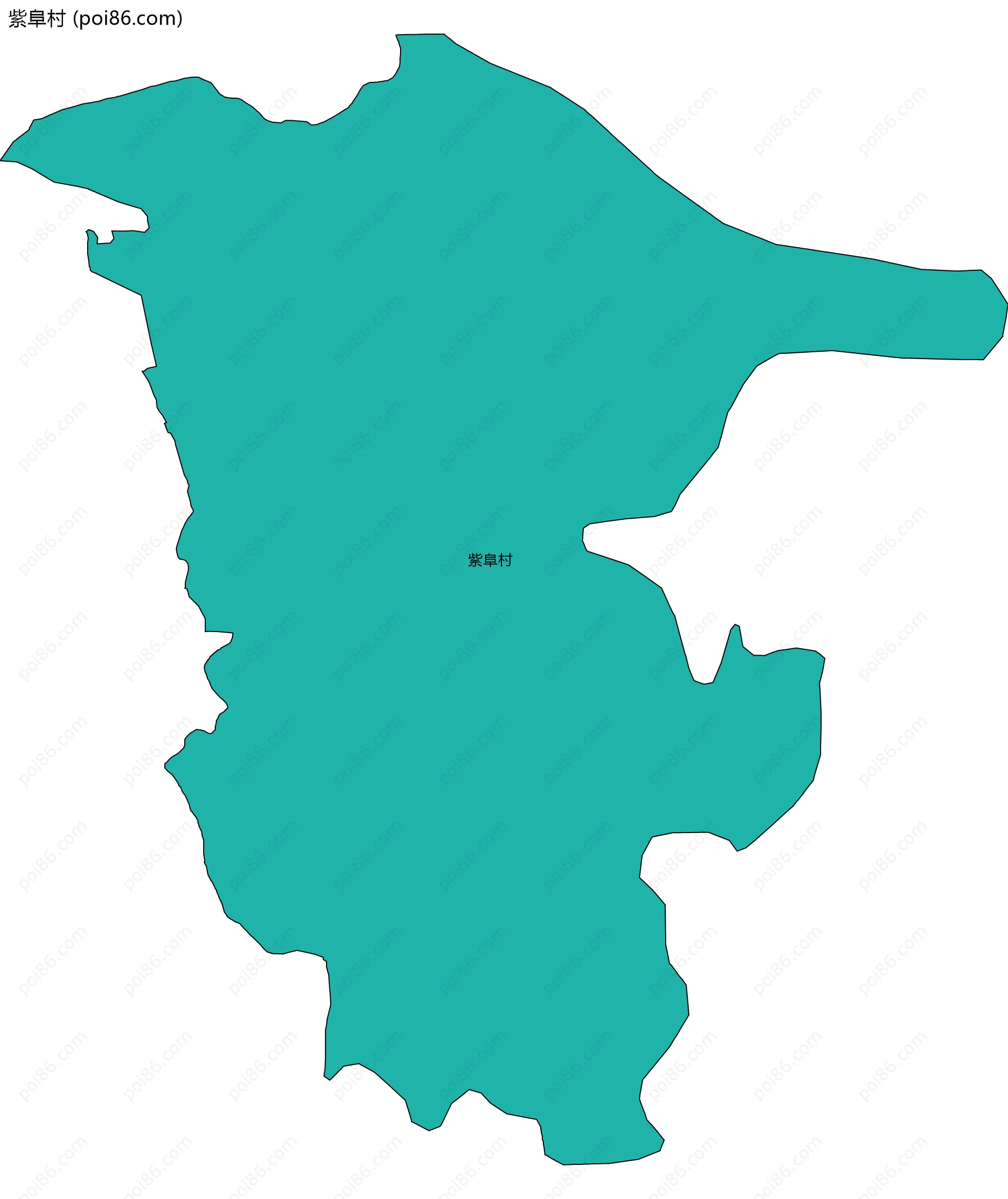 紫阜村边界地图