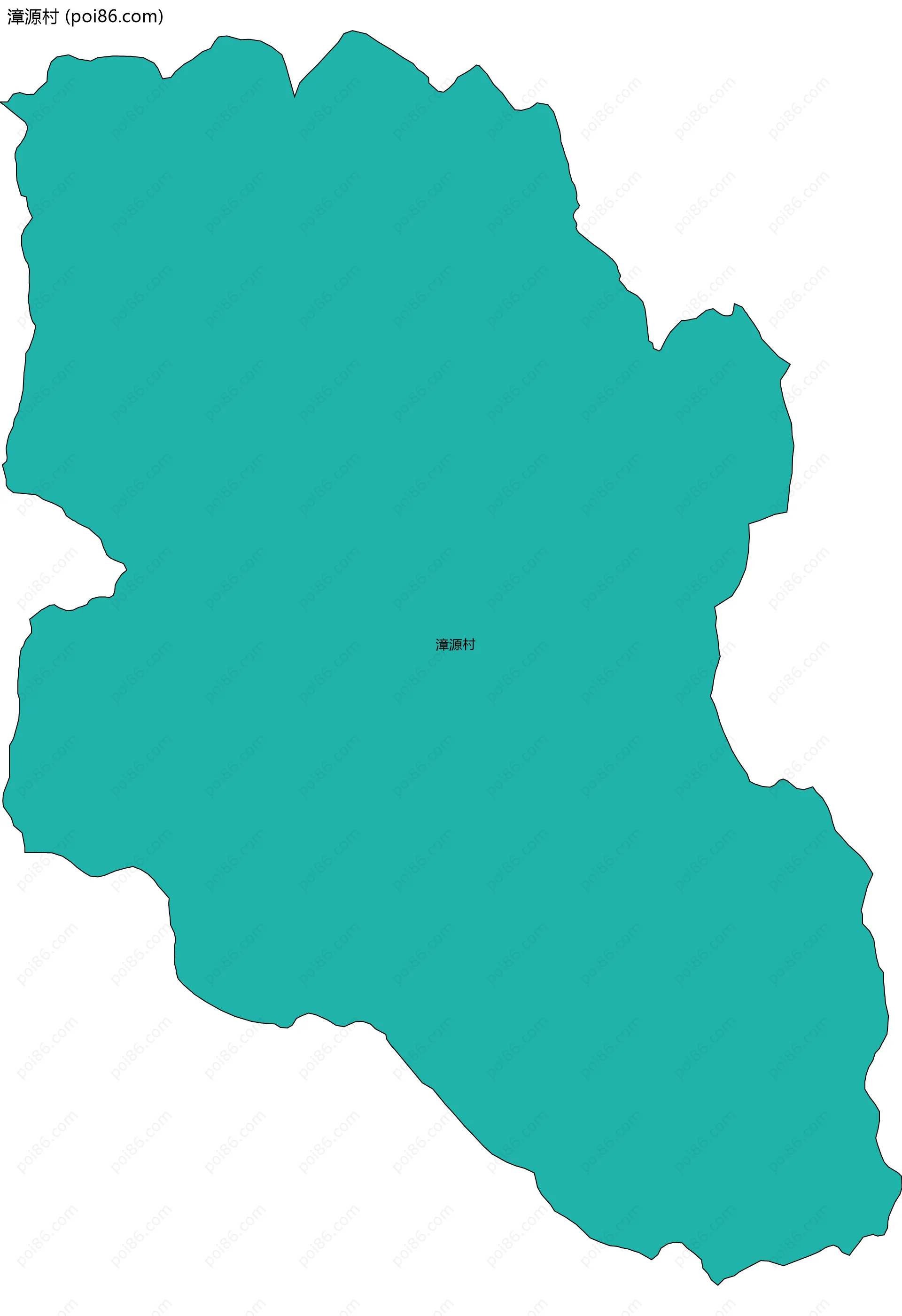 漳源村边界地图