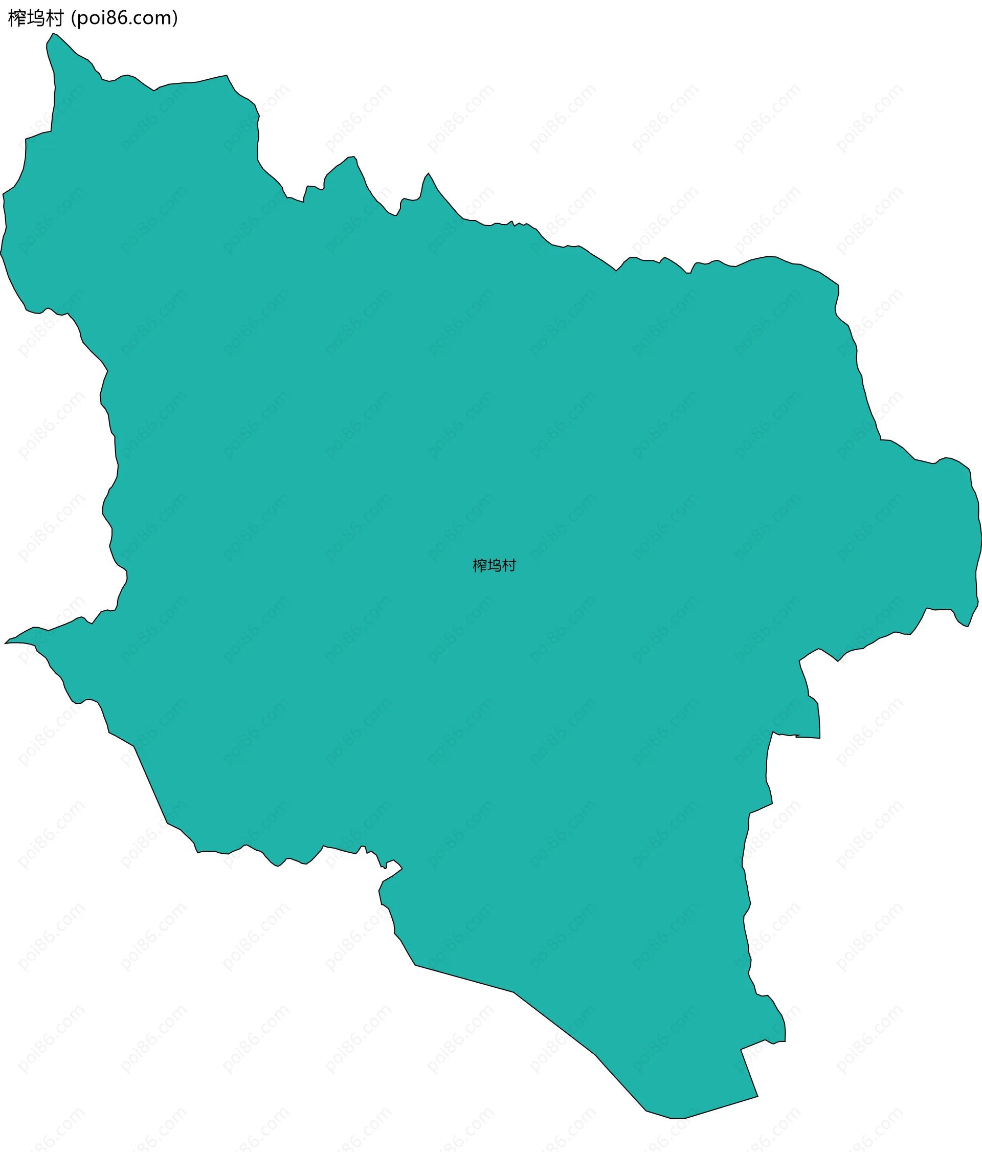 榨坞村边界地图