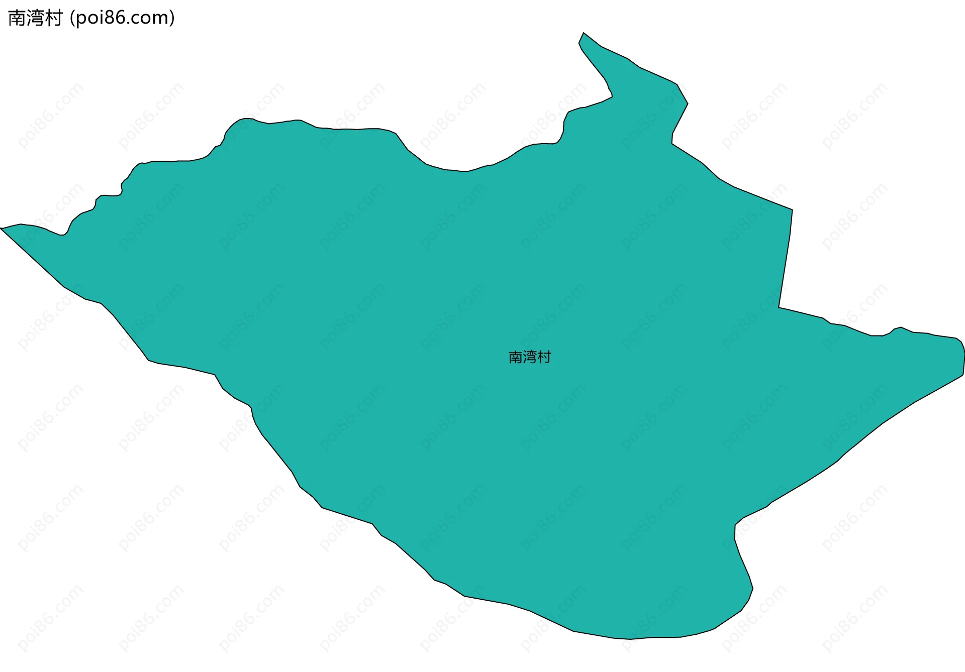 南湾村边界地图