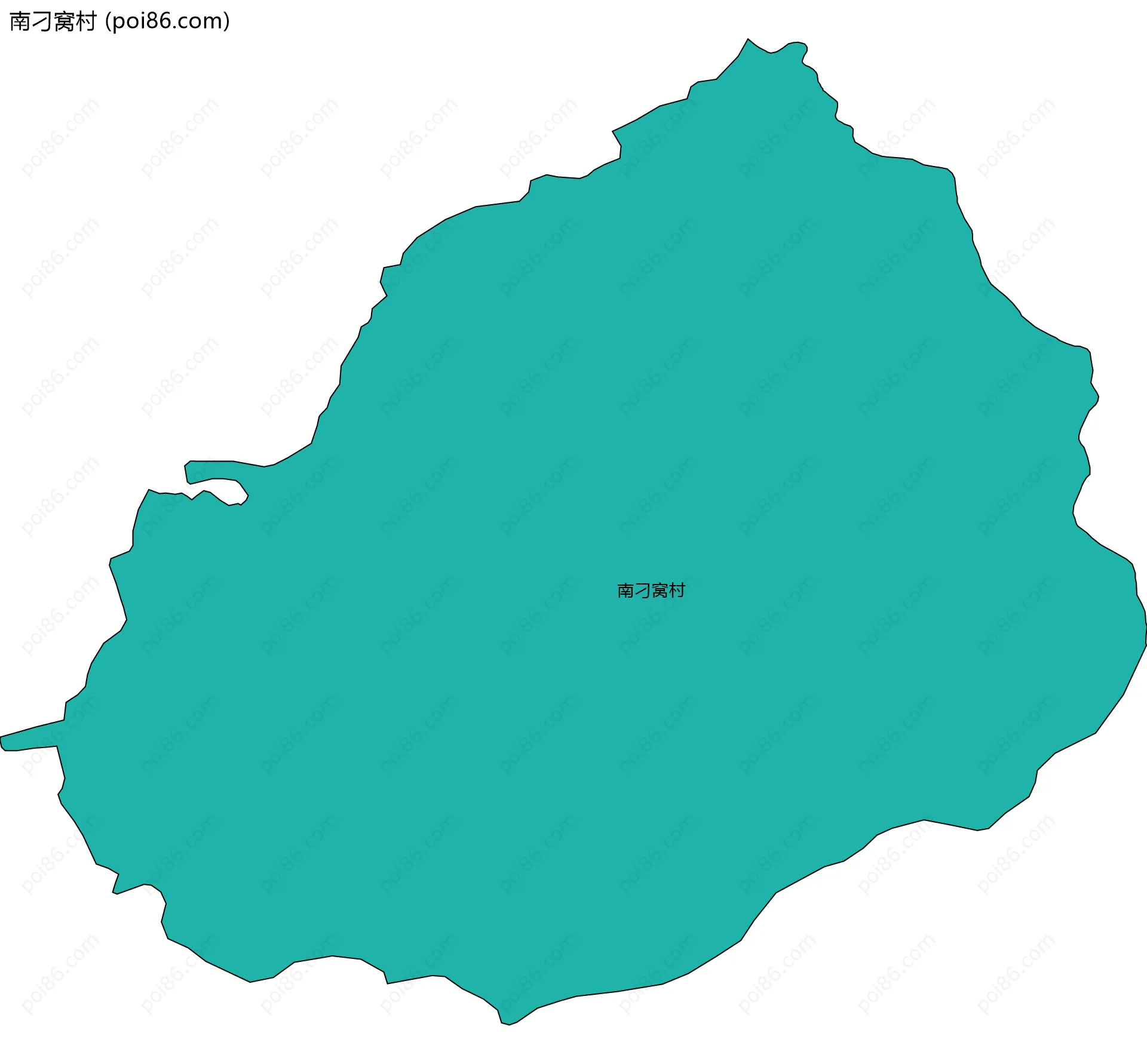 南刁窝村边界地图