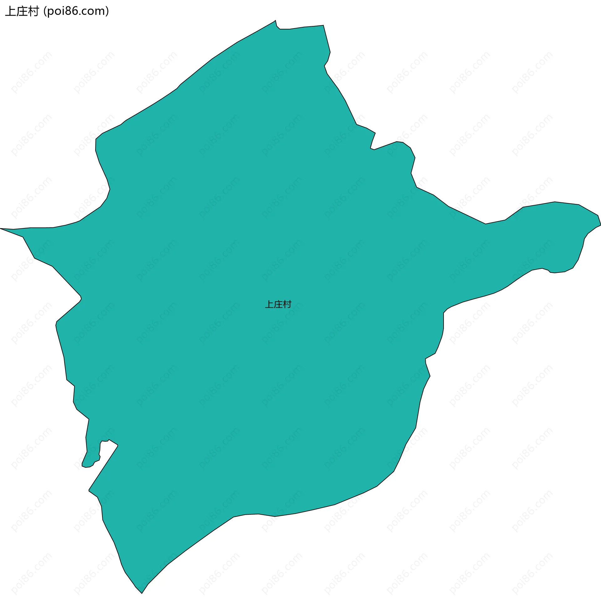 上庄村边界地图