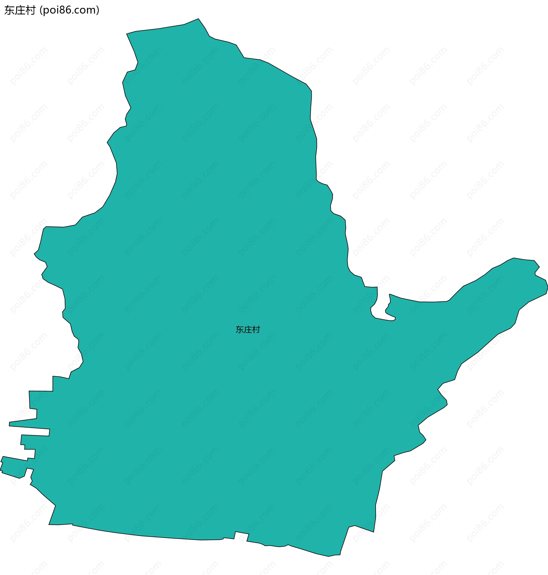 东庄村边界地图