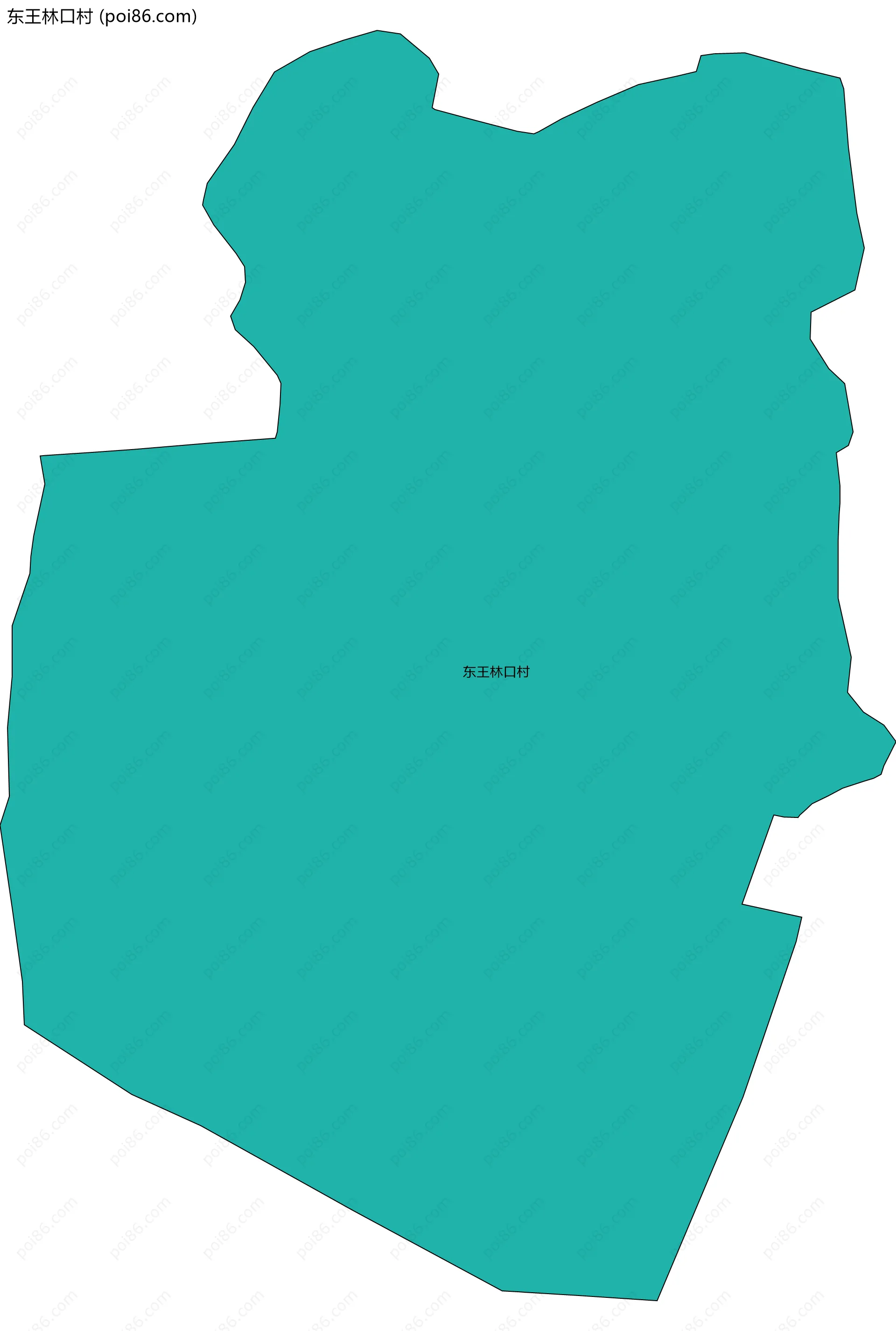 东王林口村边界地图