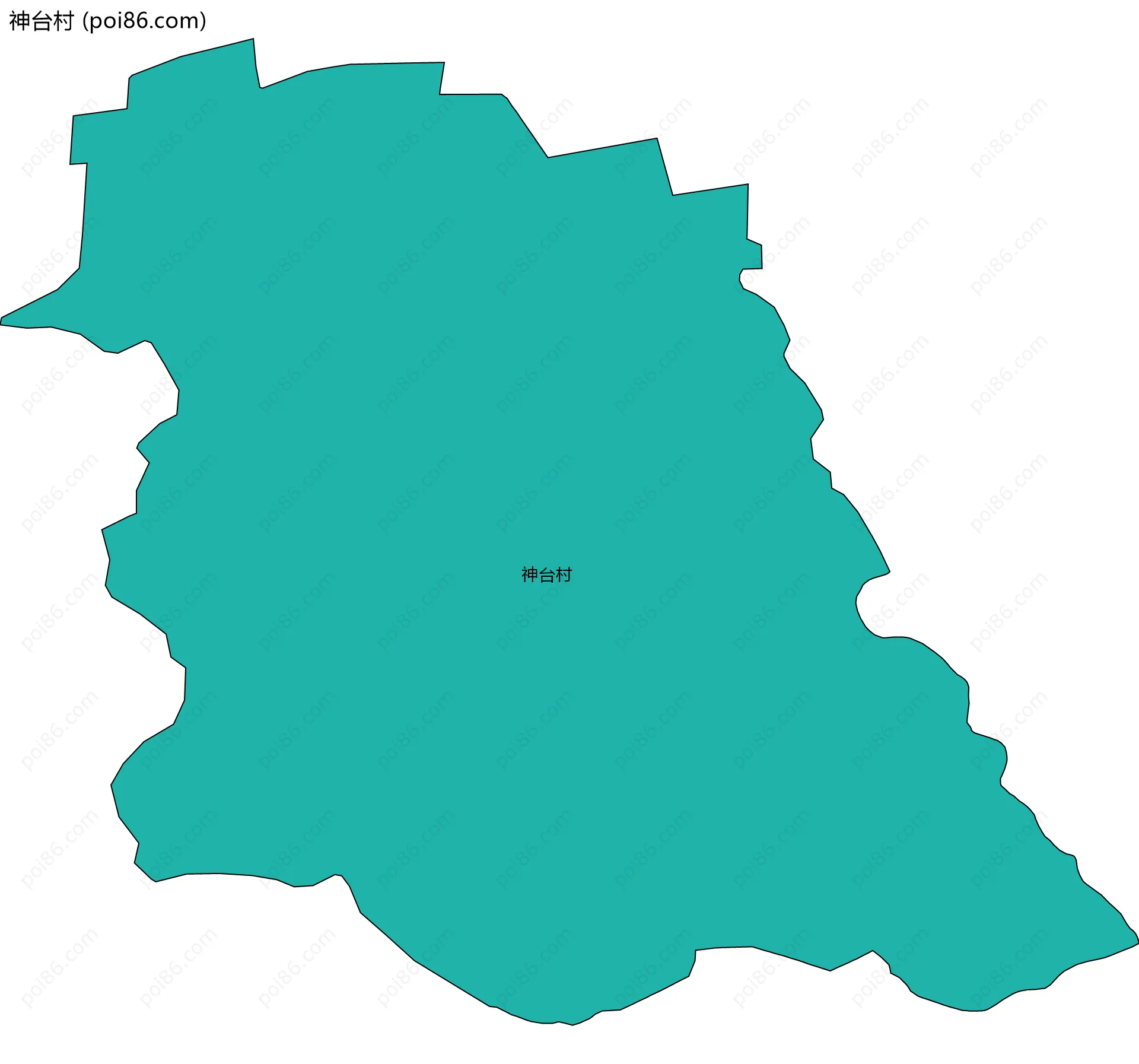 神台村边界地图