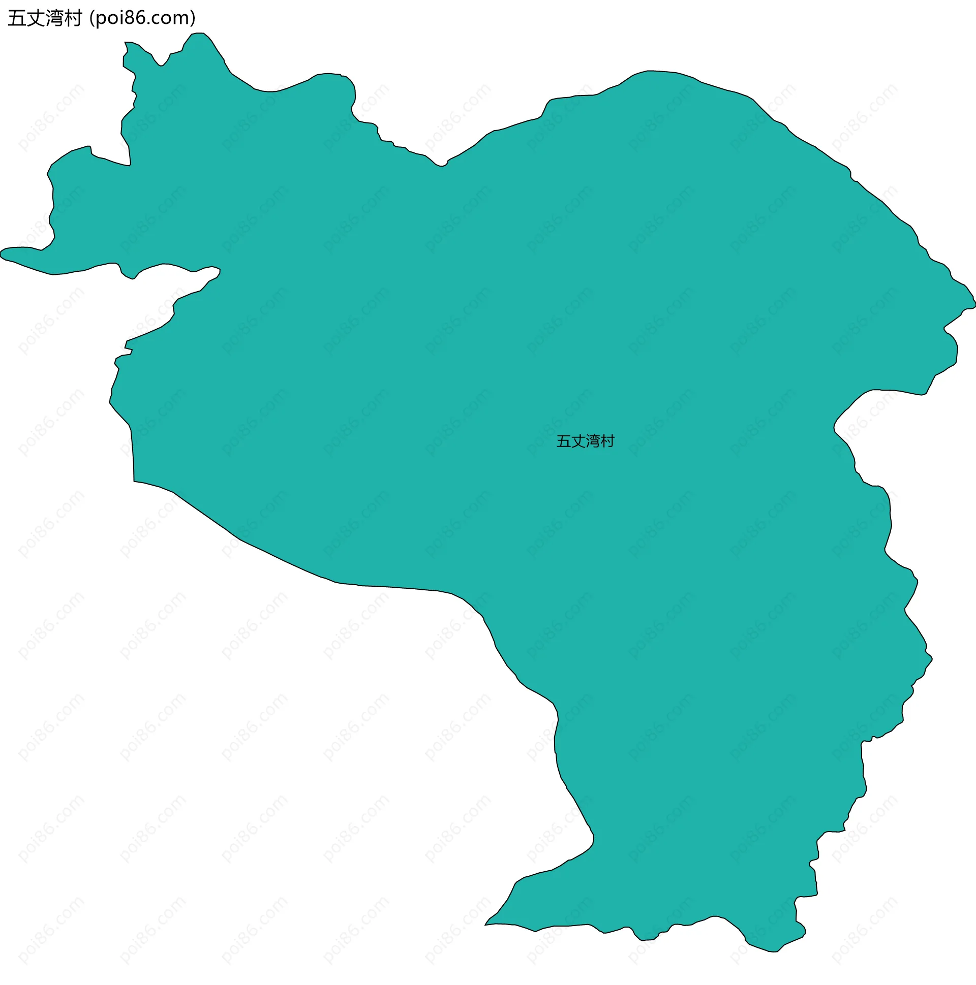 五丈湾村边界地图