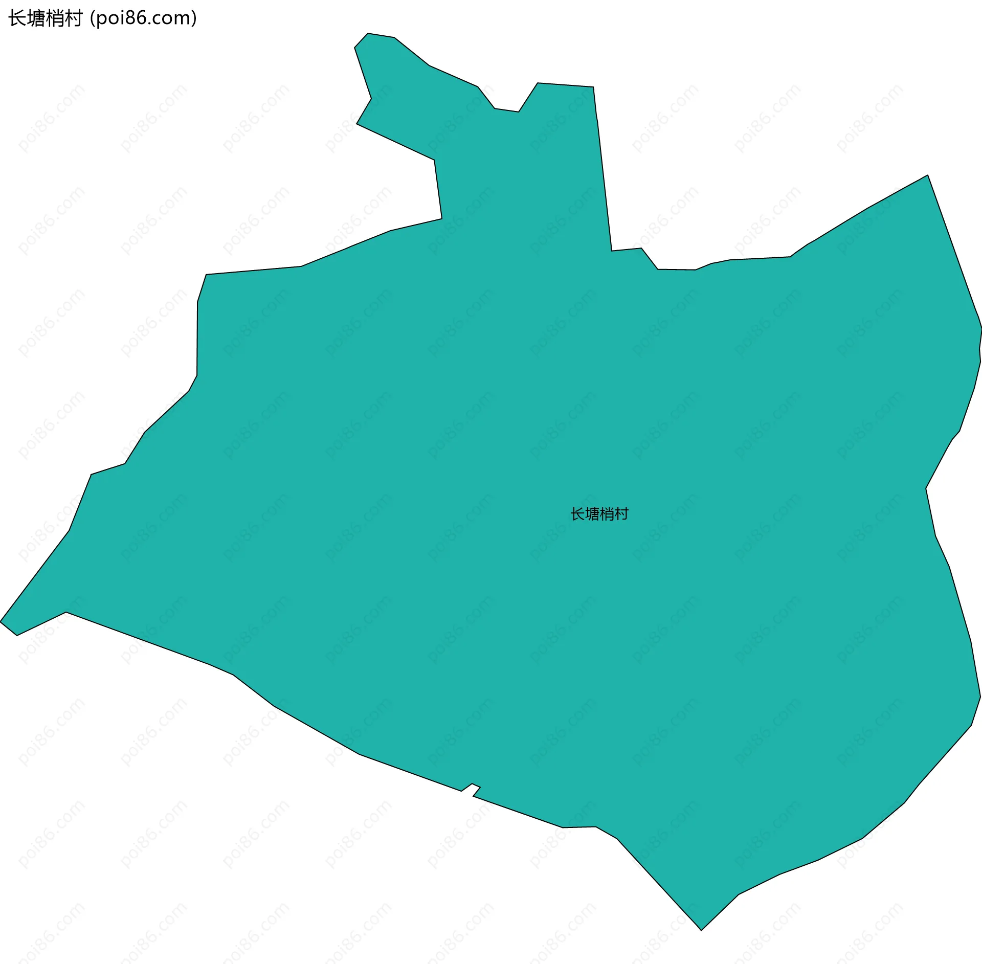 长塘梢村边界地图