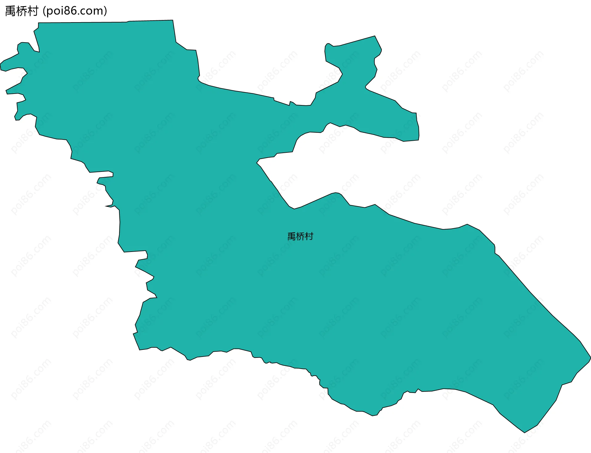 禹桥村边界地图