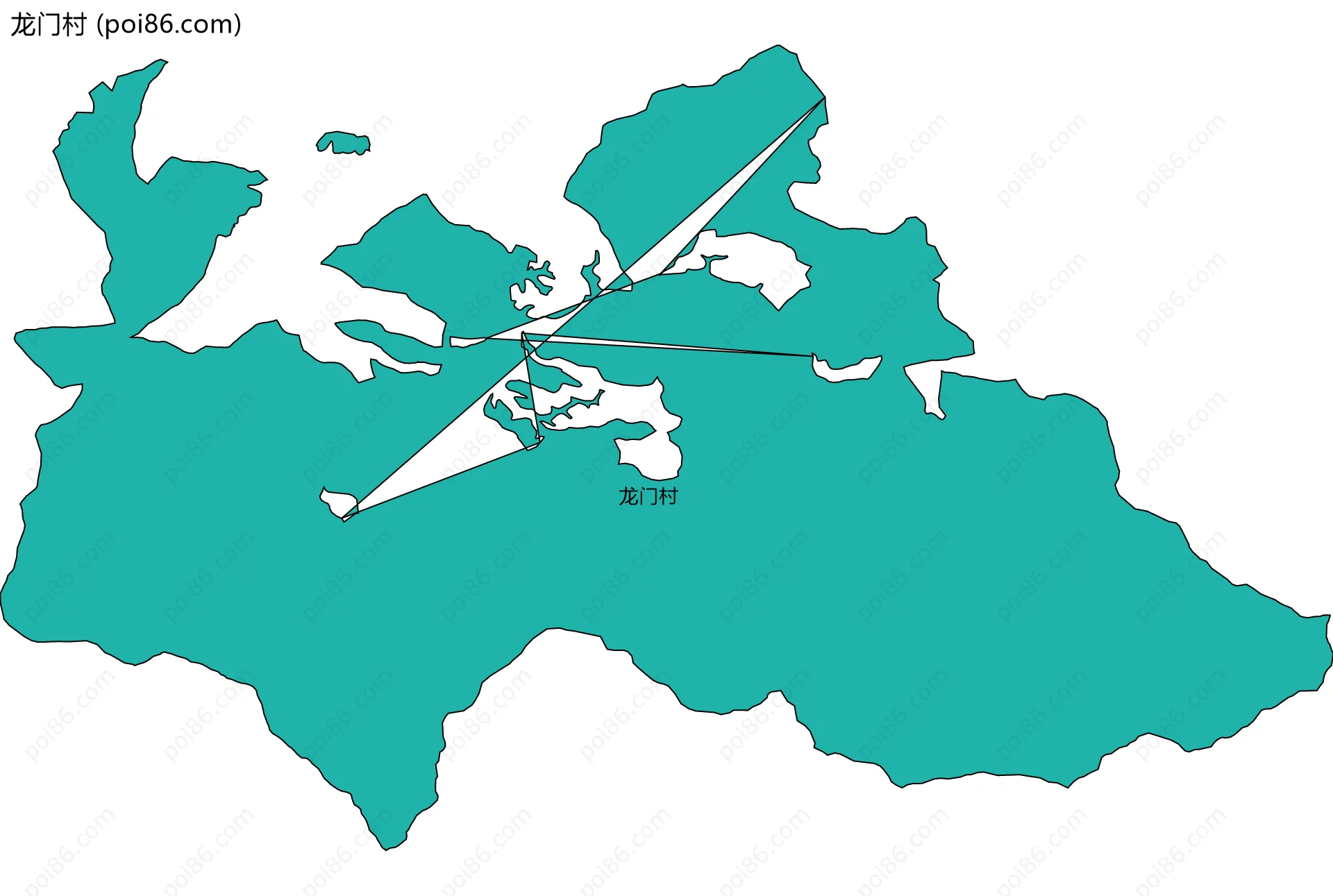 龙门村边界地图