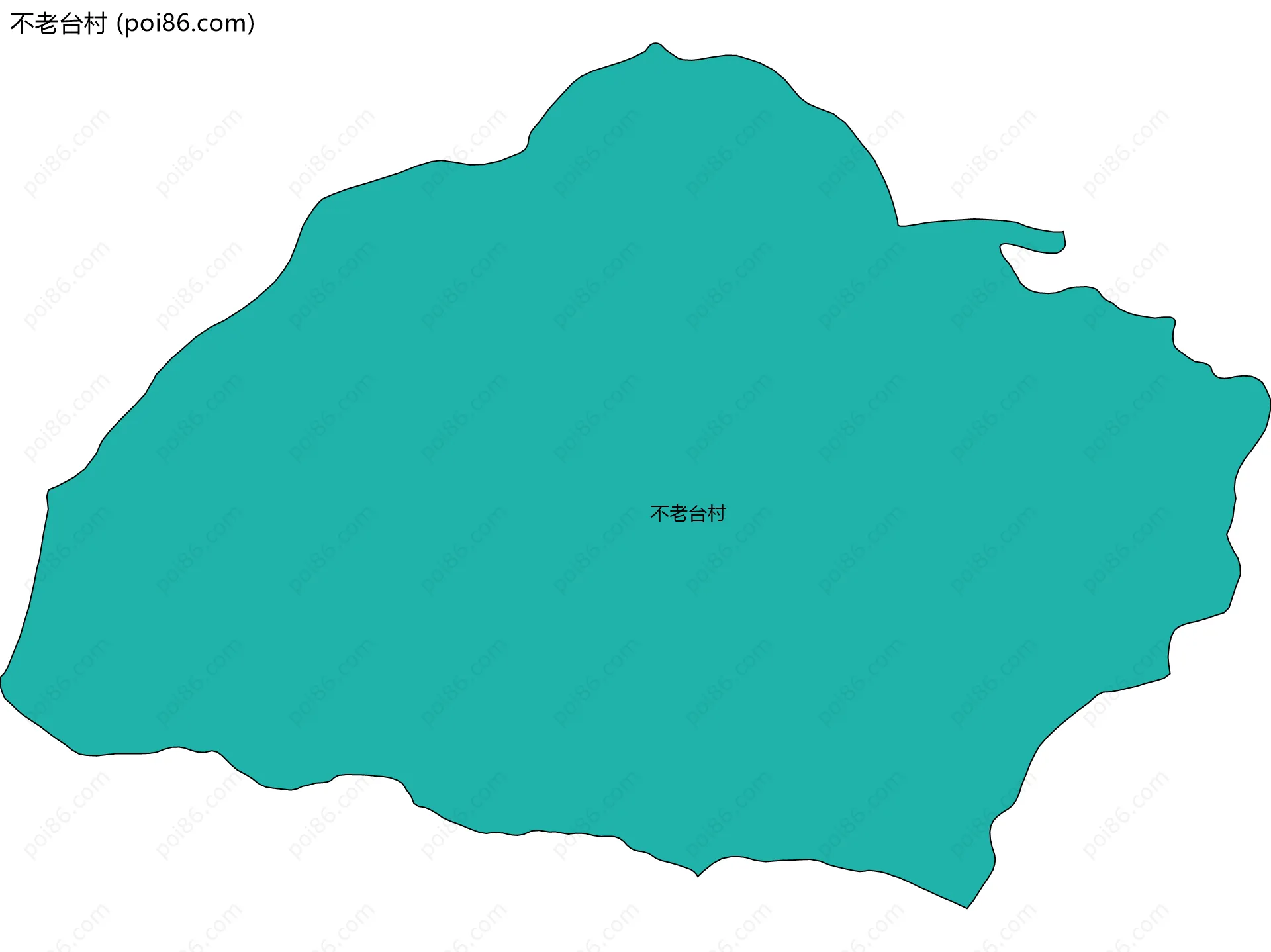 不老台村边界地图
