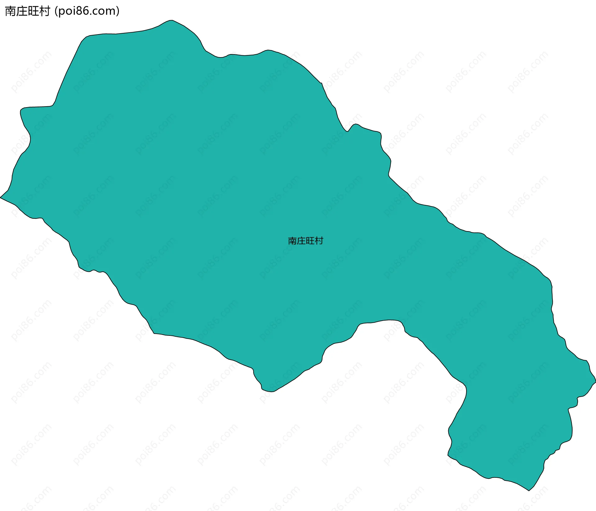 南庄旺村边界地图