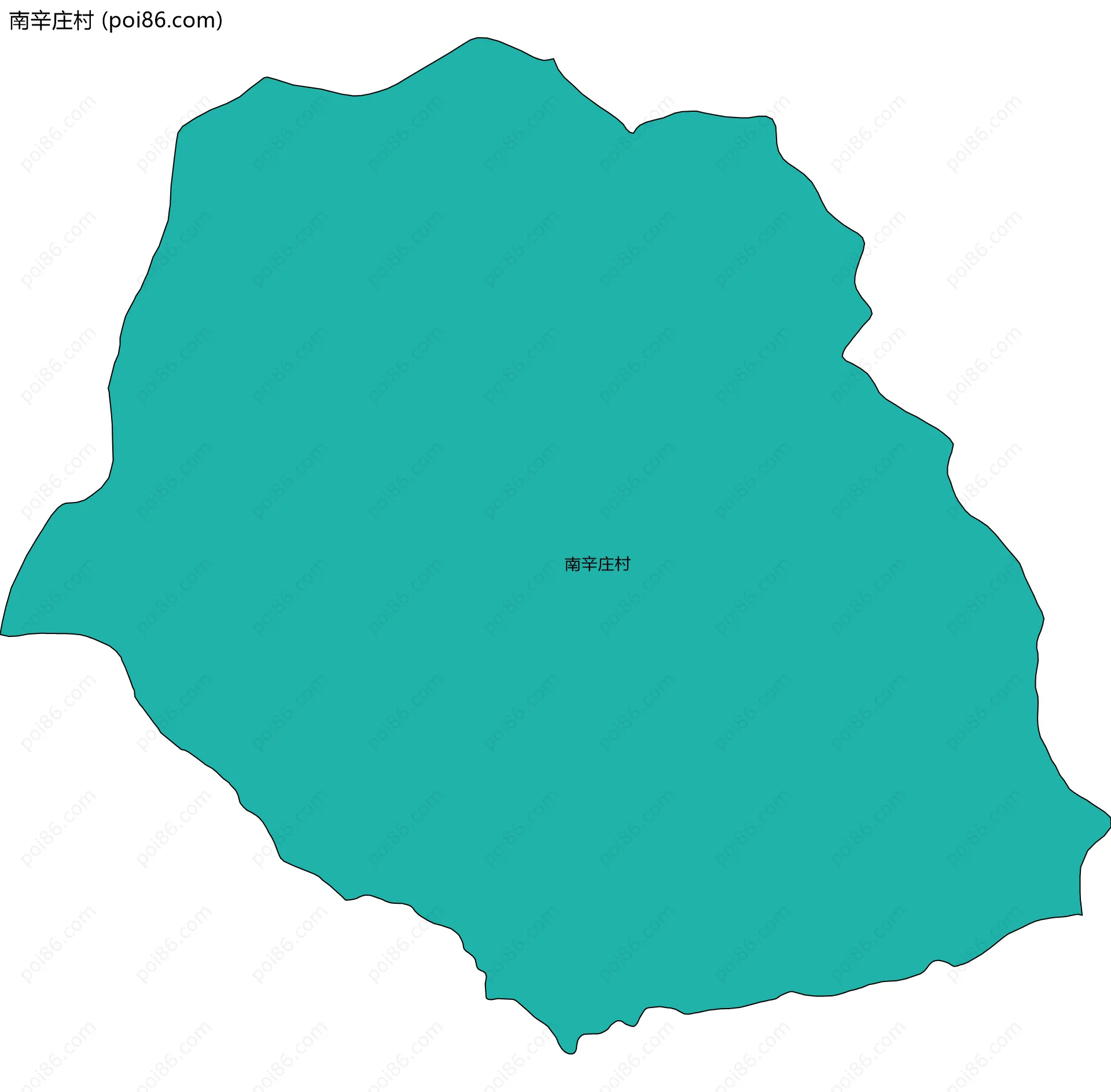 南辛庄村边界地图