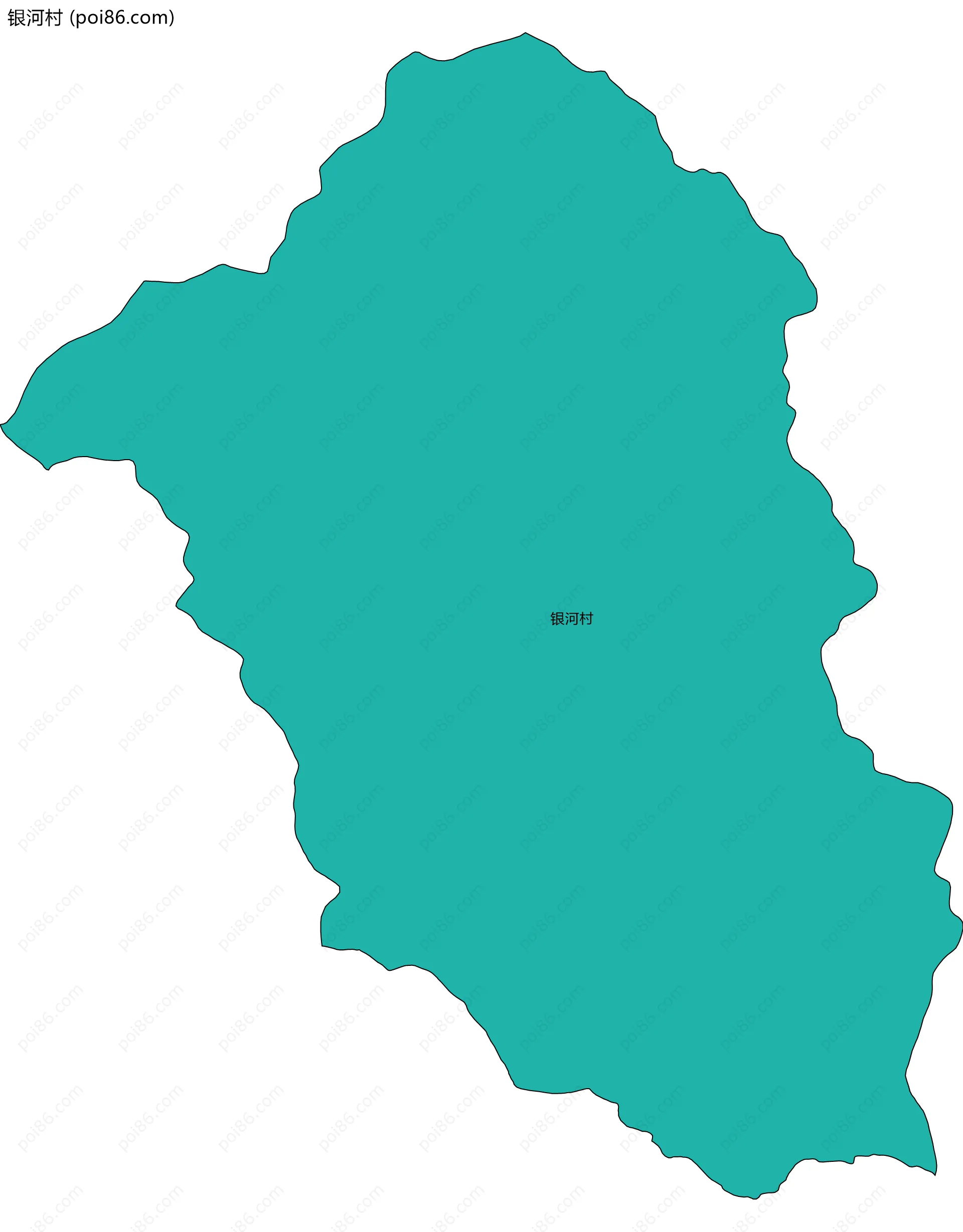 银河村边界地图