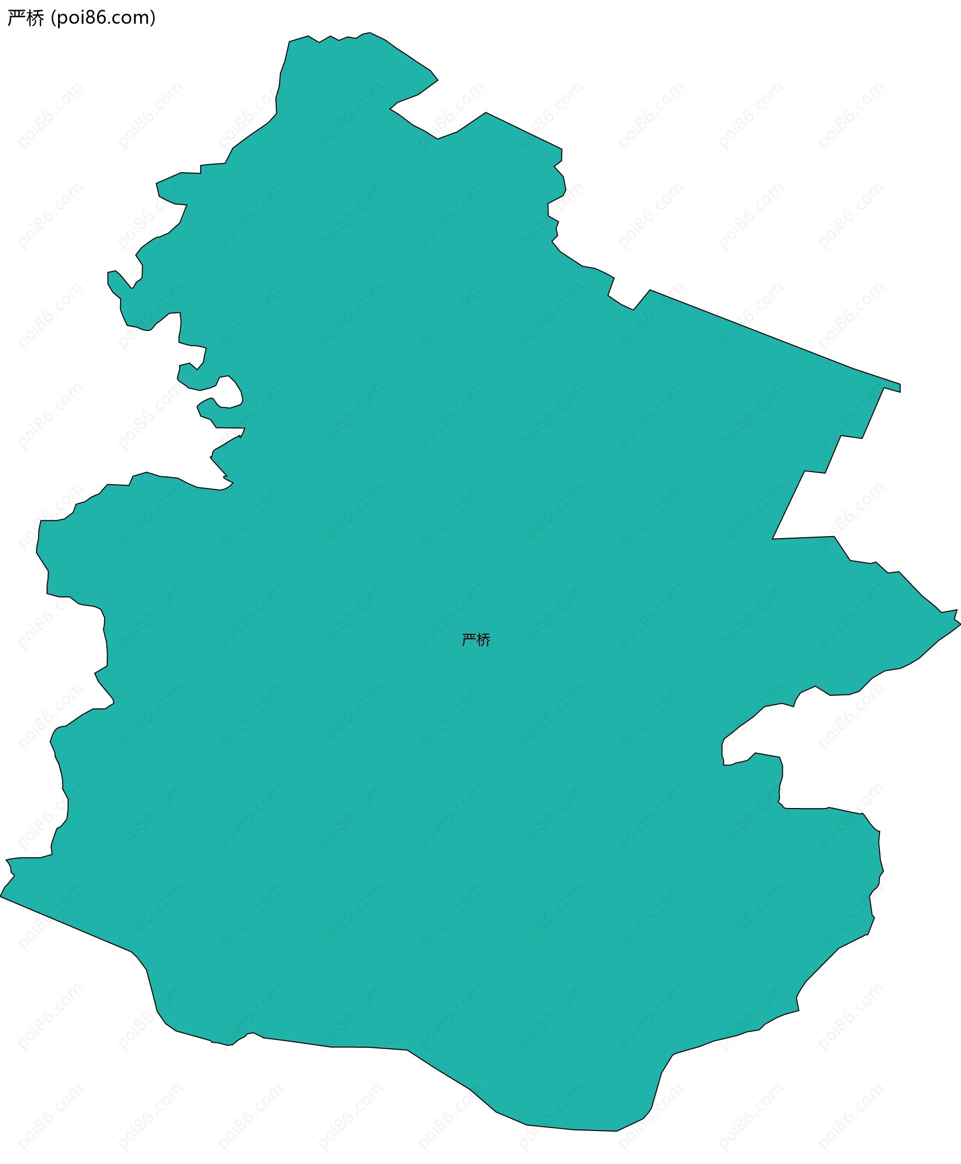 严桥边界地图