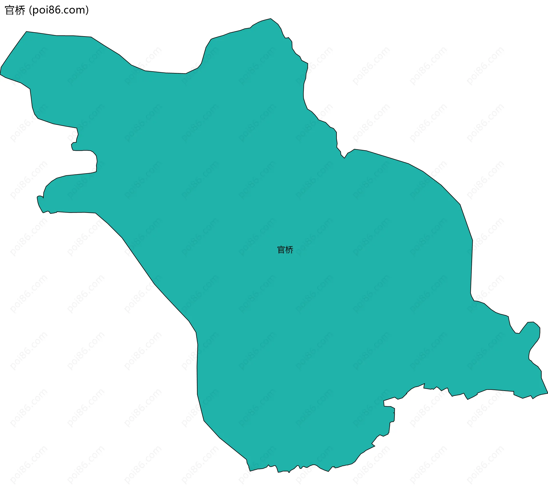 官桥边界地图