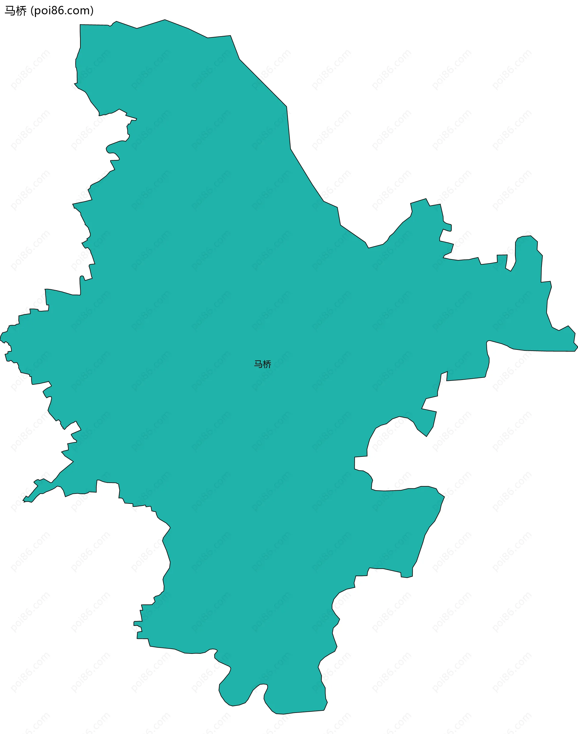 马桥边界地图