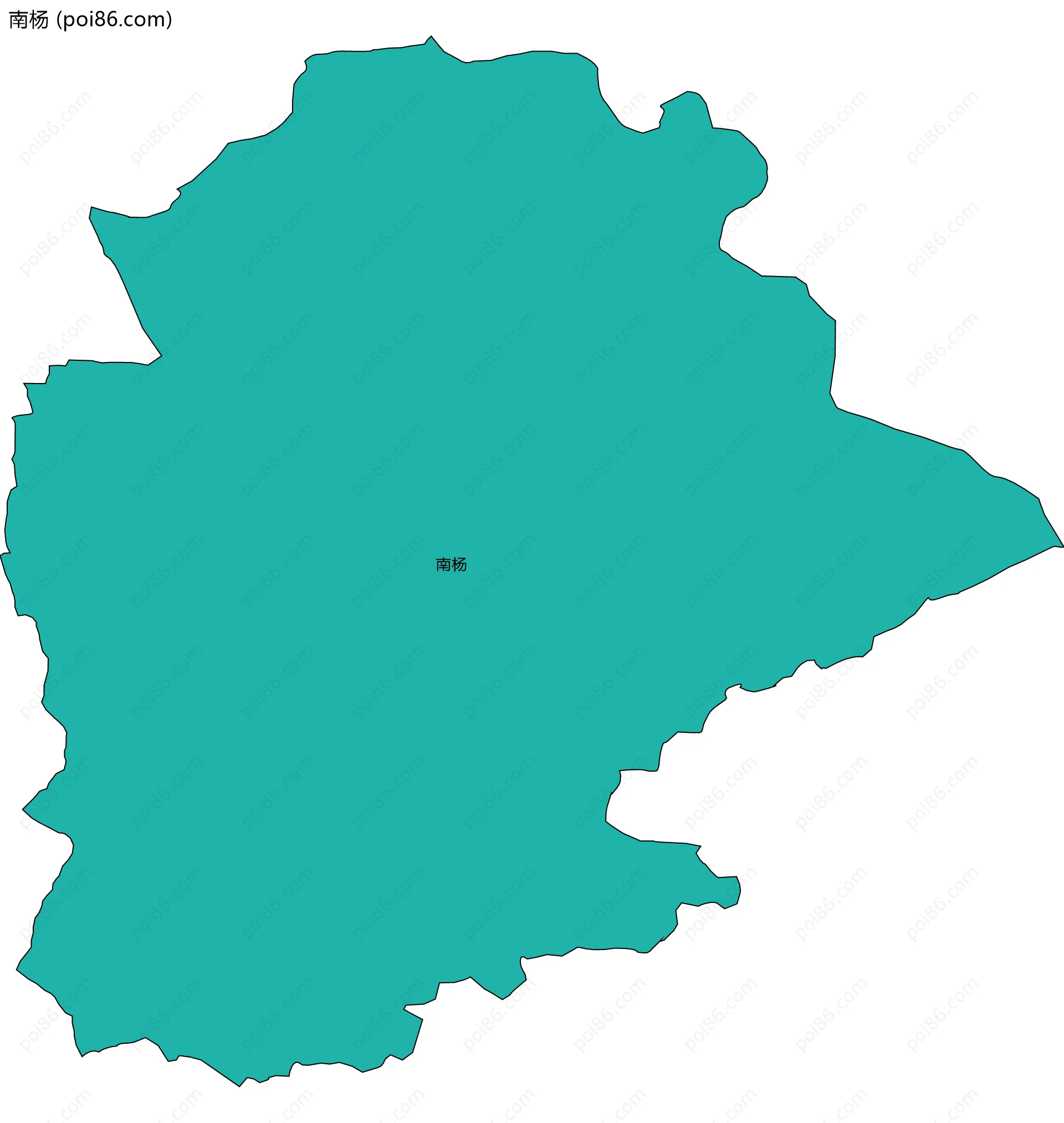 南杨边界地图