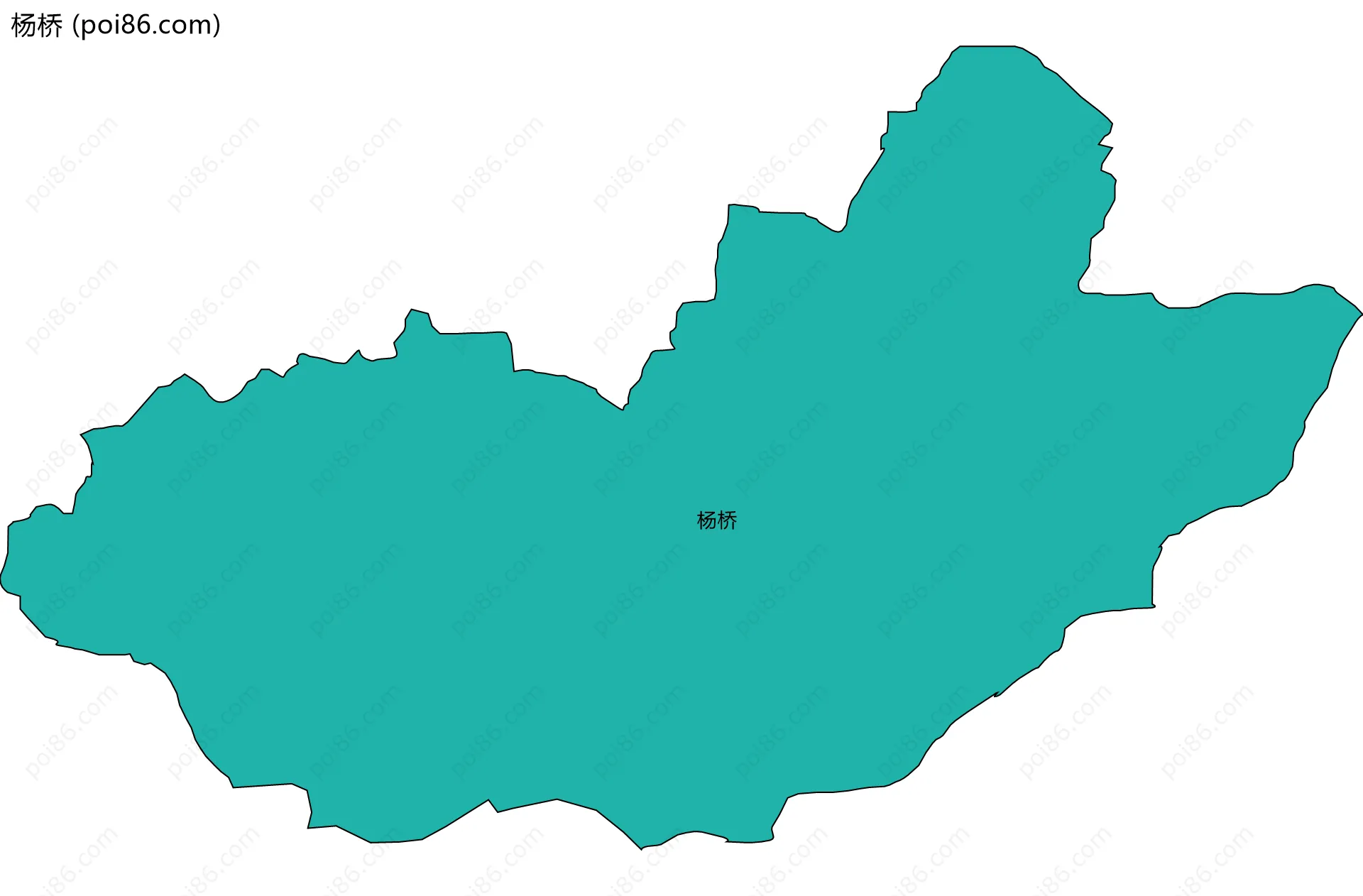 杨桥边界地图