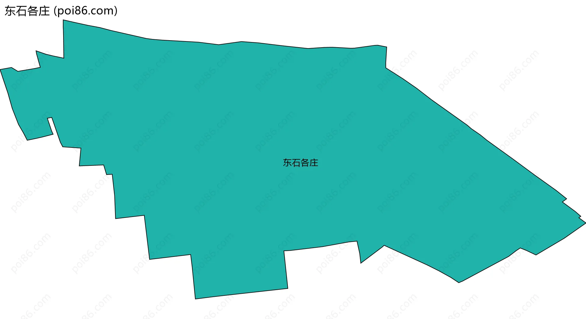 东石各庄边界地图