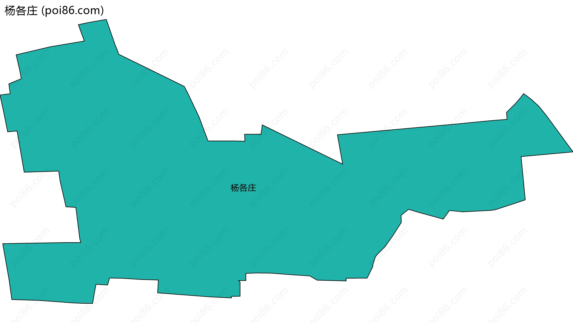 杨各庄边界地图