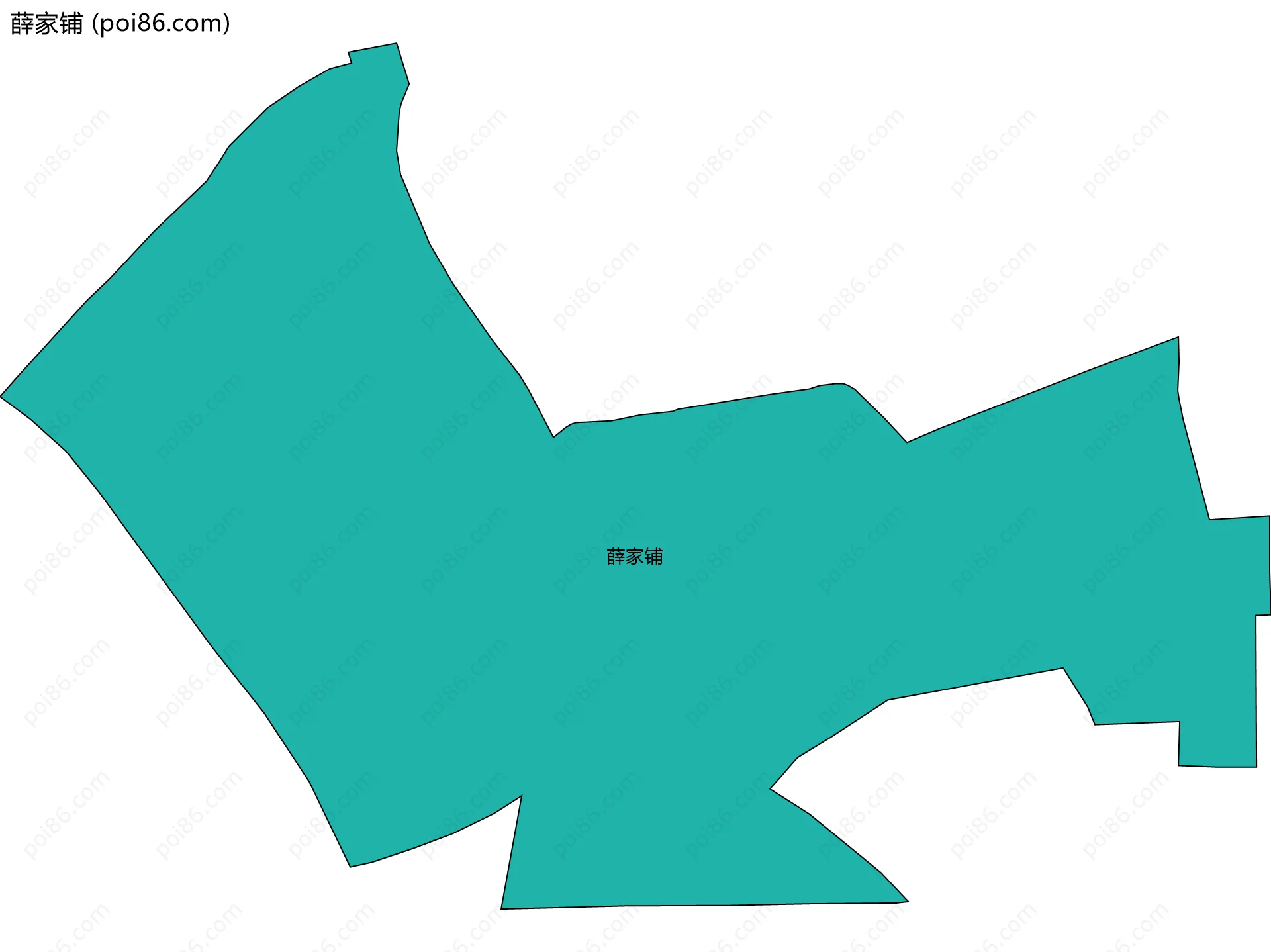 薛家铺边界地图