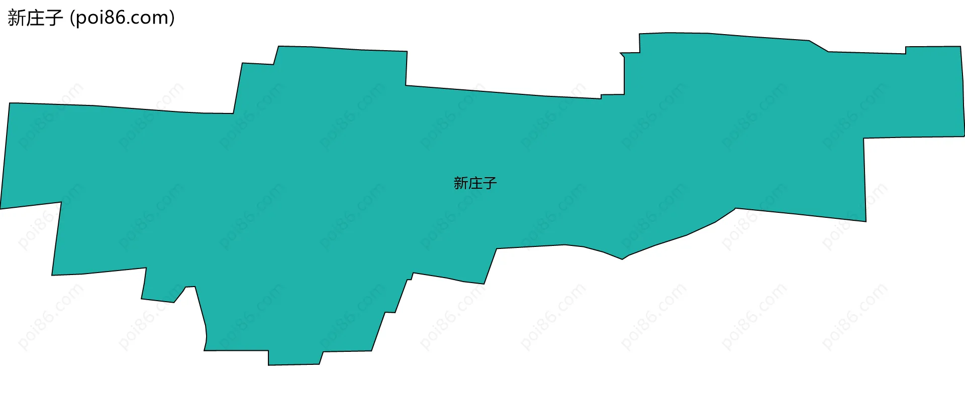 新庄子边界地图