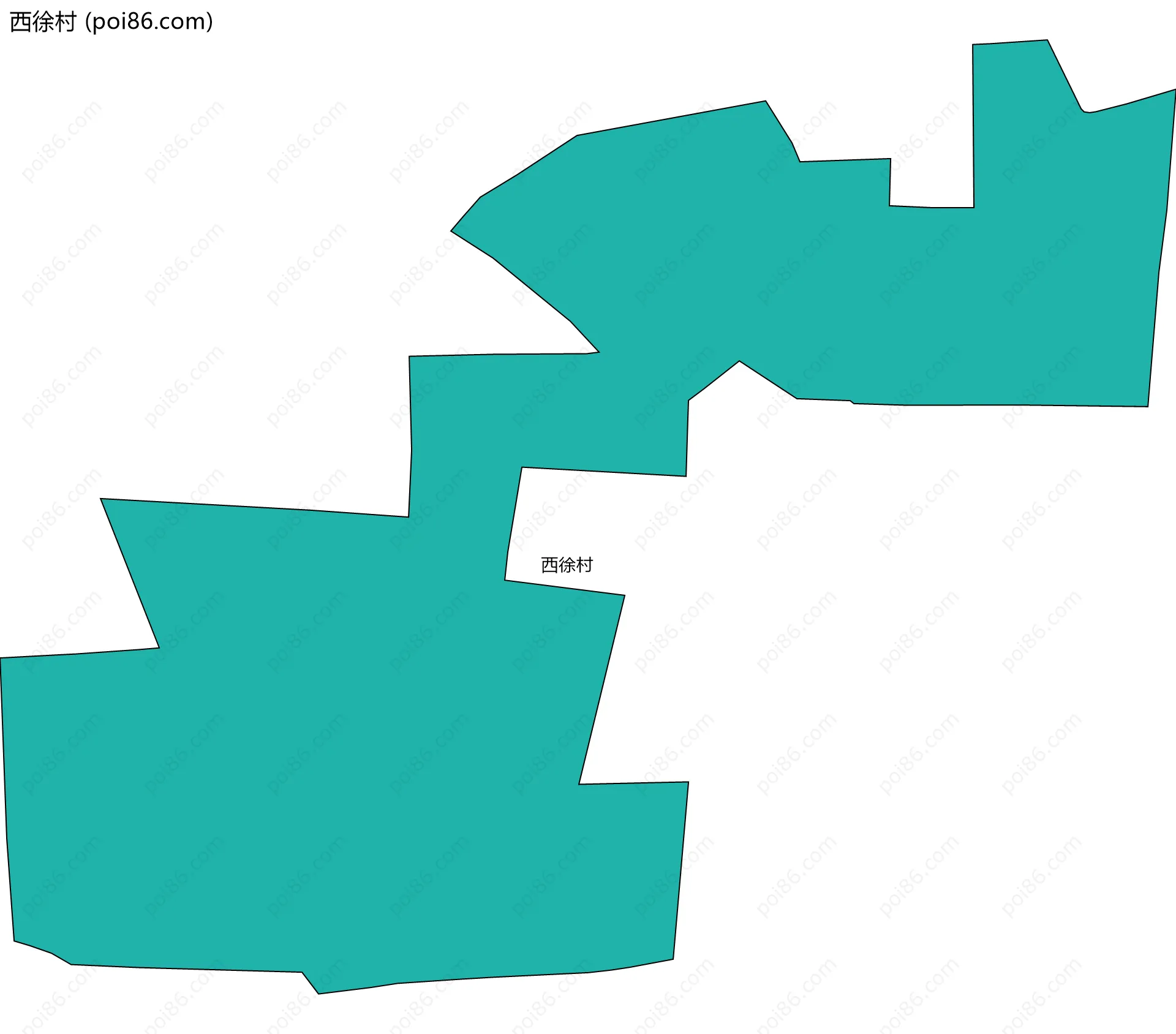 西徐村边界地图