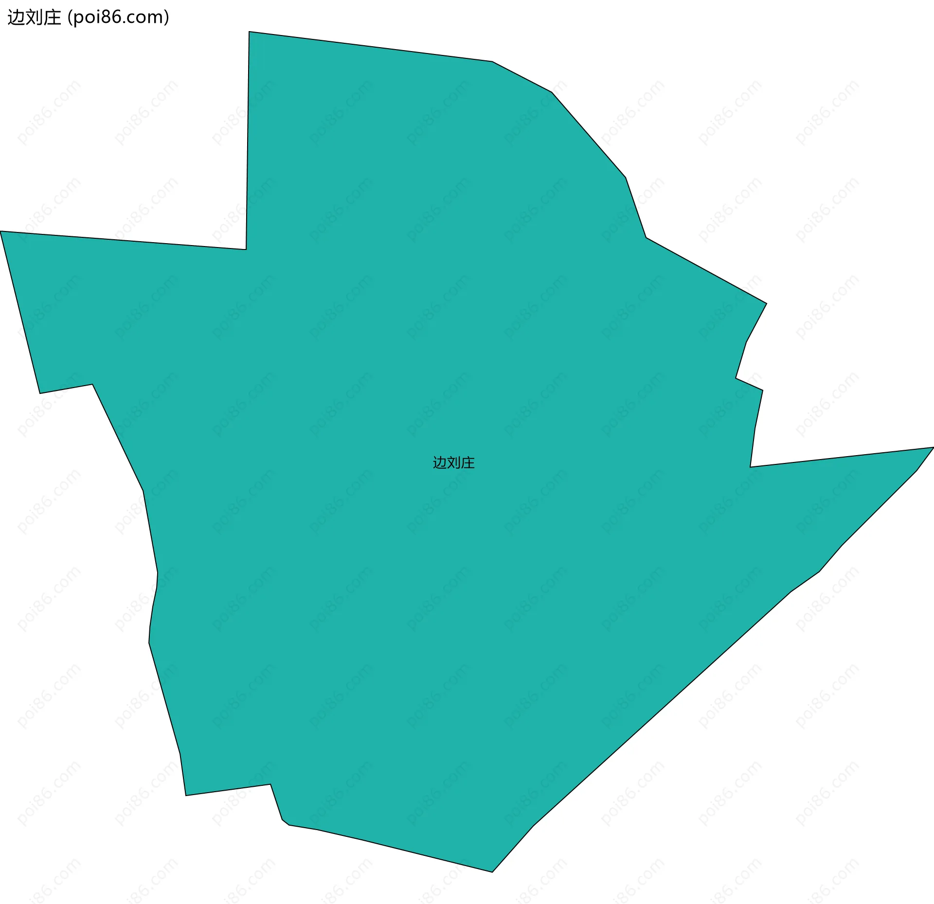 边刘庄边界地图