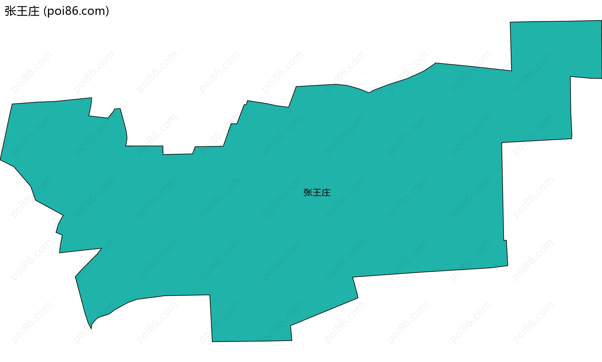 张王庄边界地图