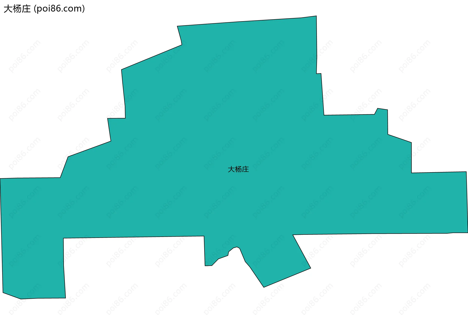 大杨庄边界地图