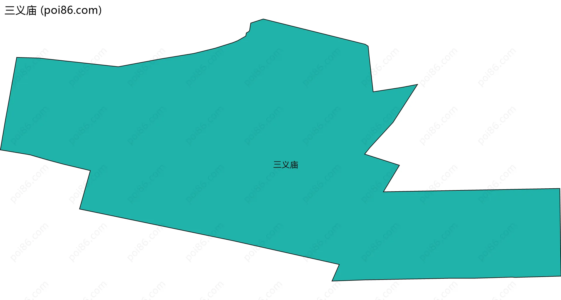 三义庙边界地图