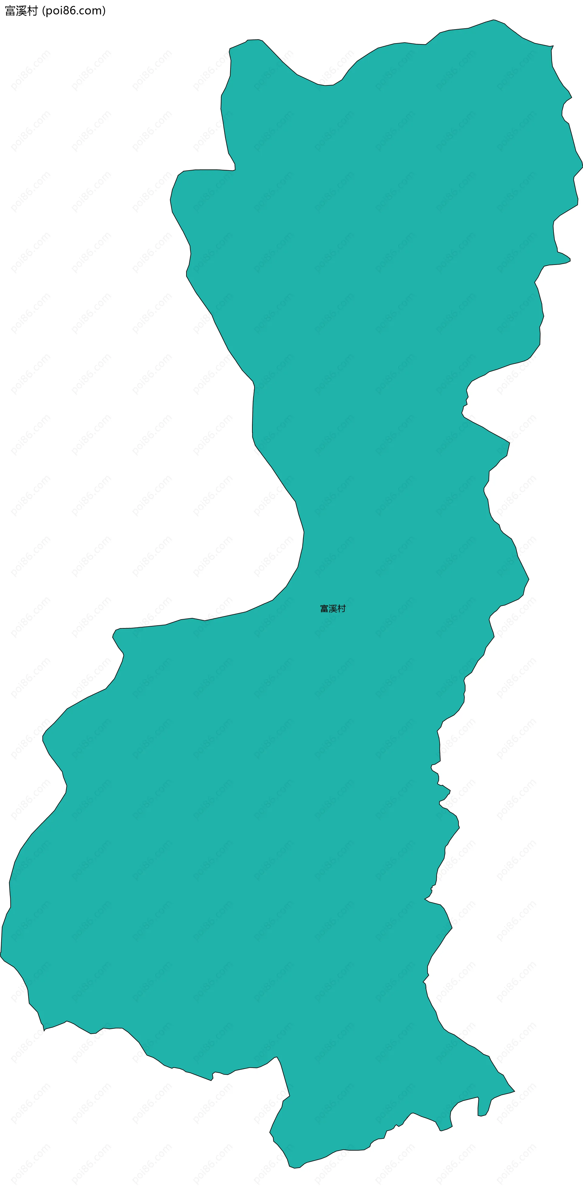 富溪村边界地图