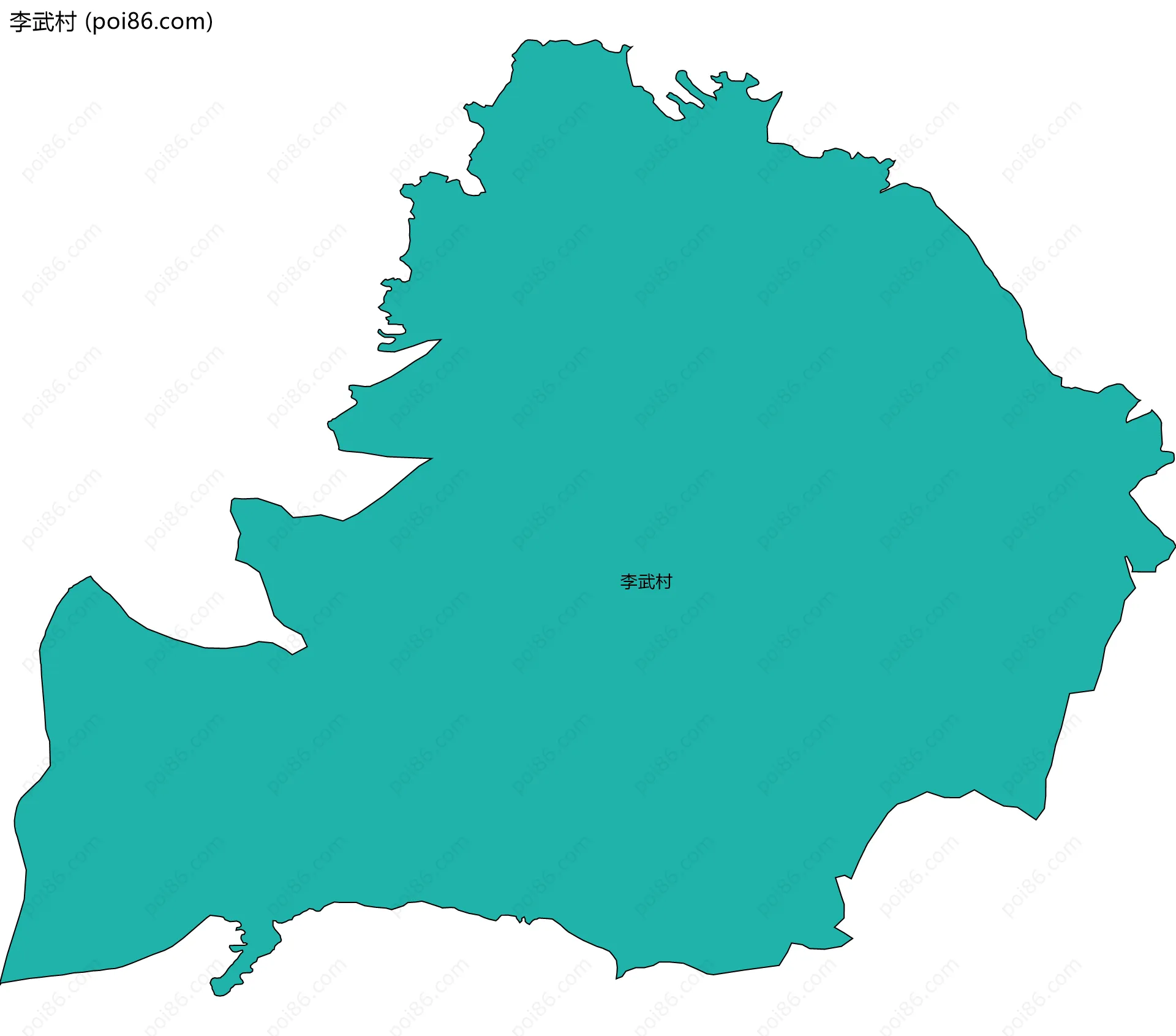 李武村边界地图