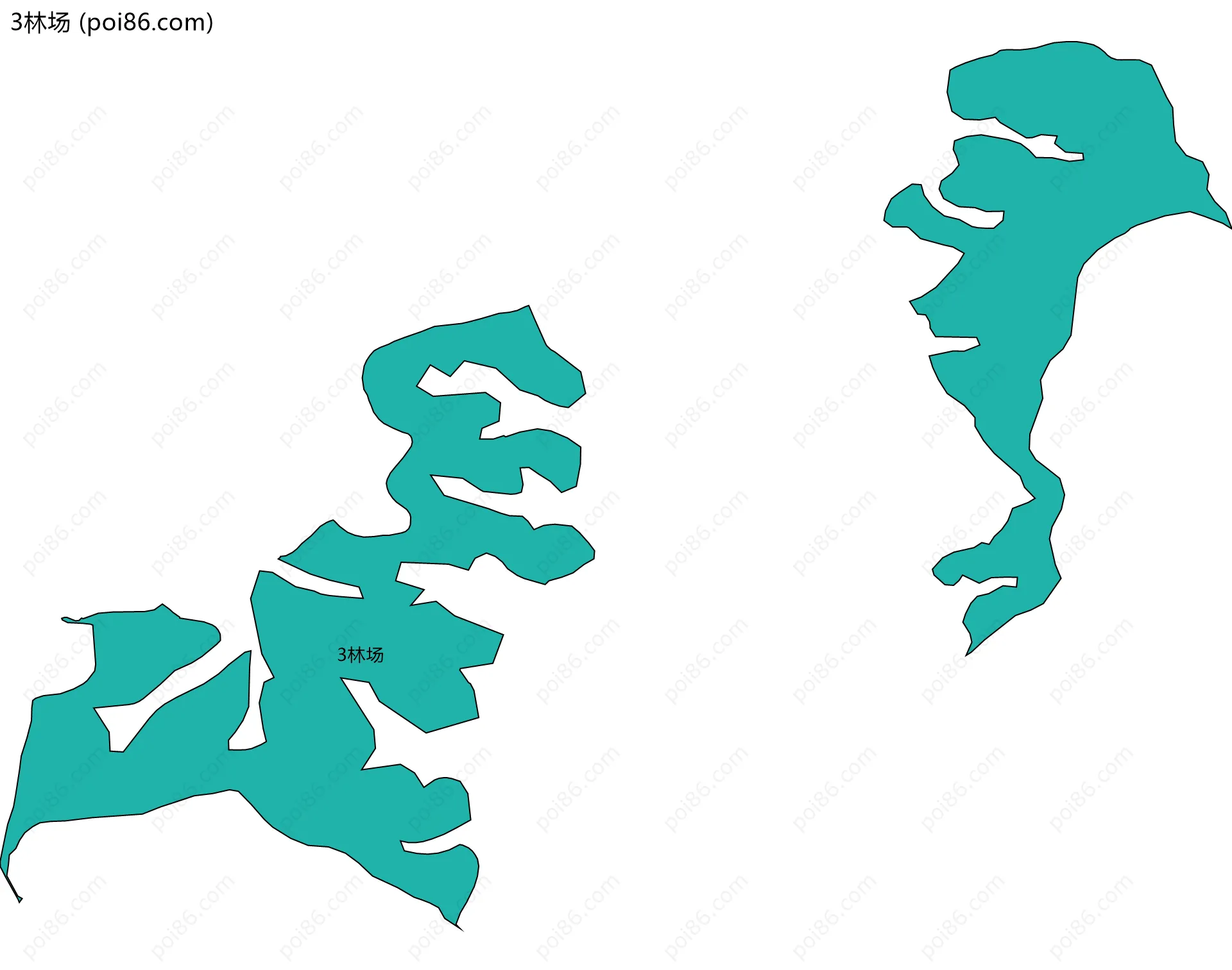 3林场边界地图