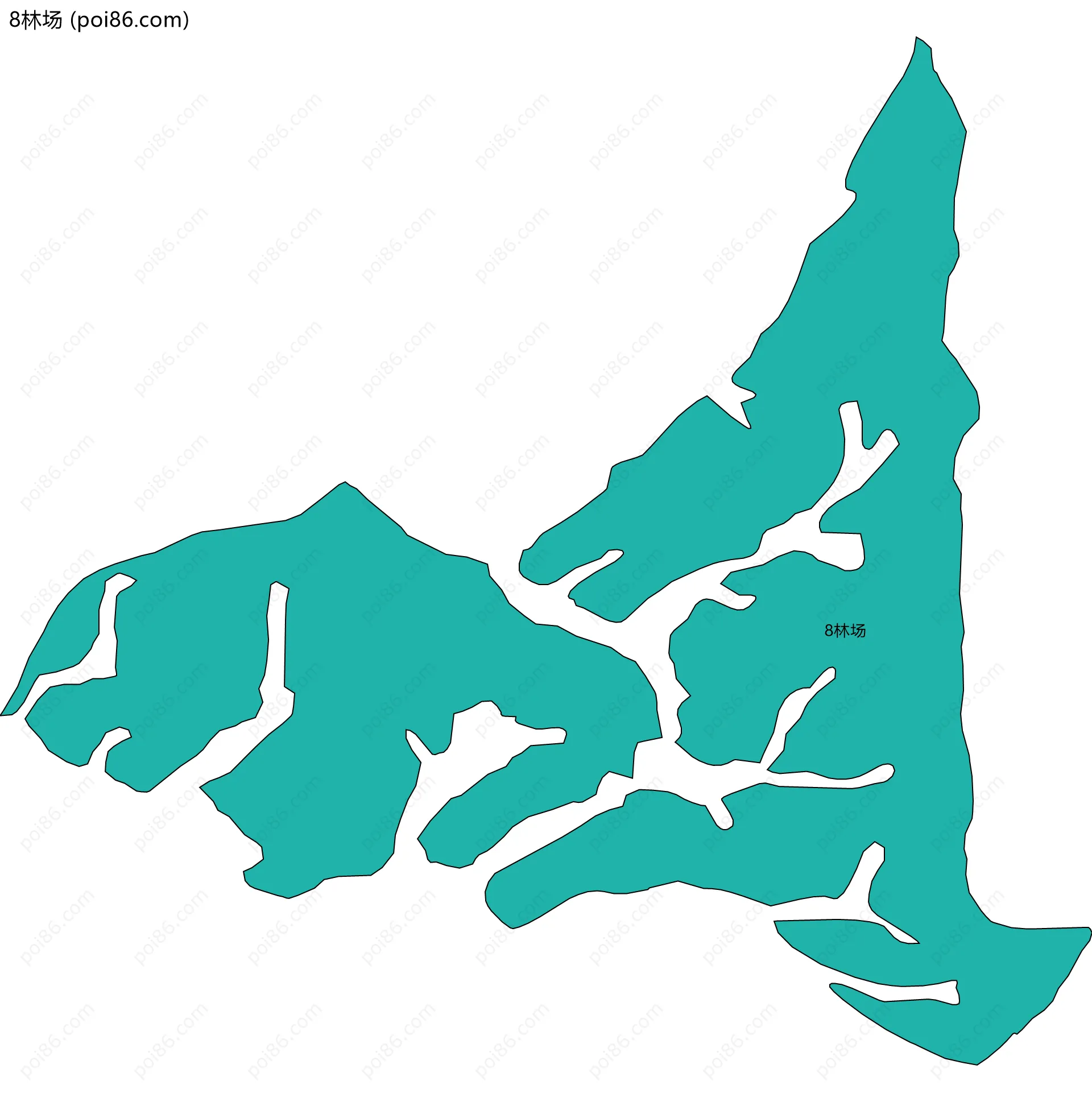 8林场边界地图