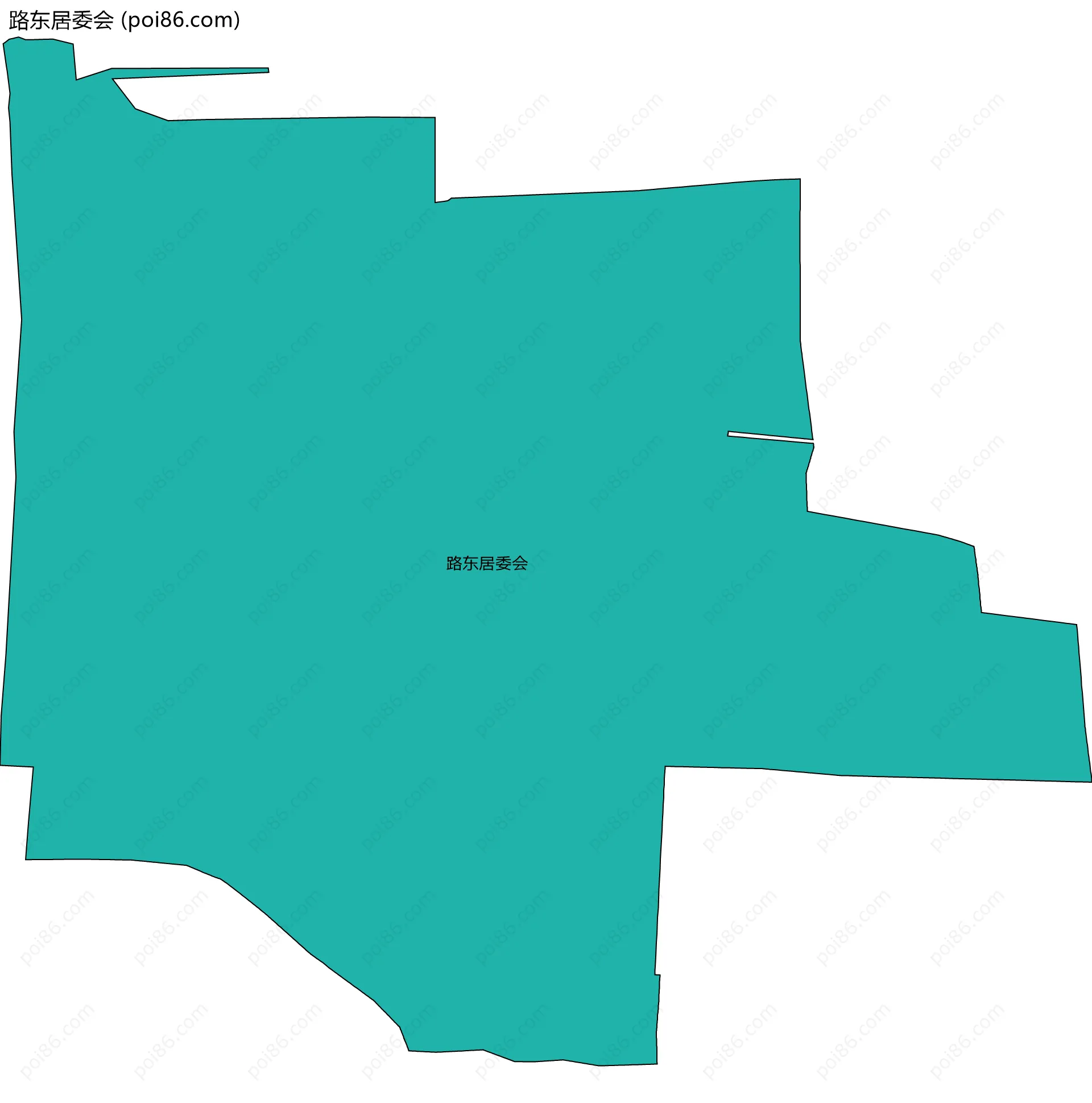 路东居委会边界地图