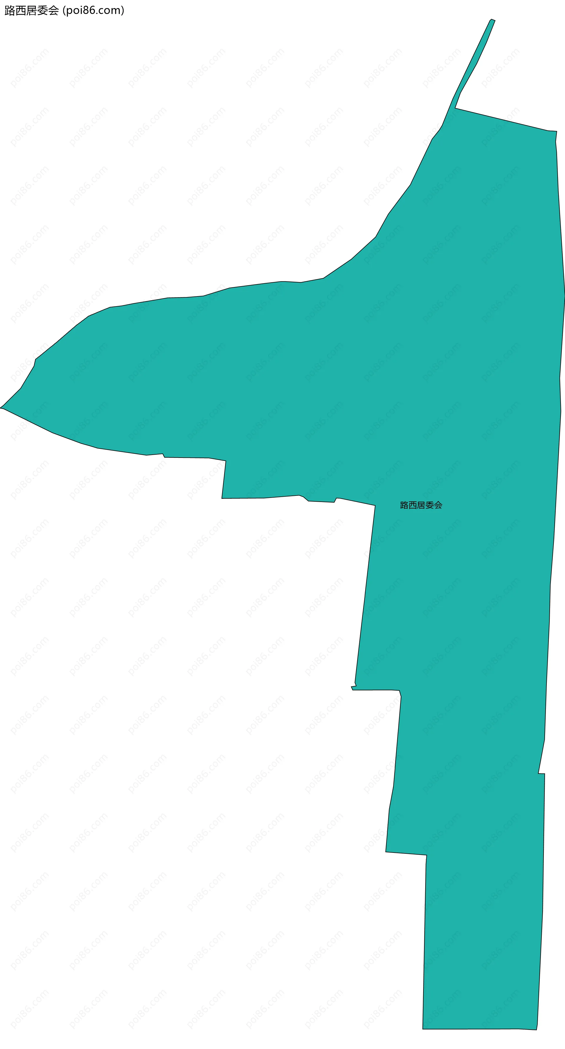 路西居委会边界地图
