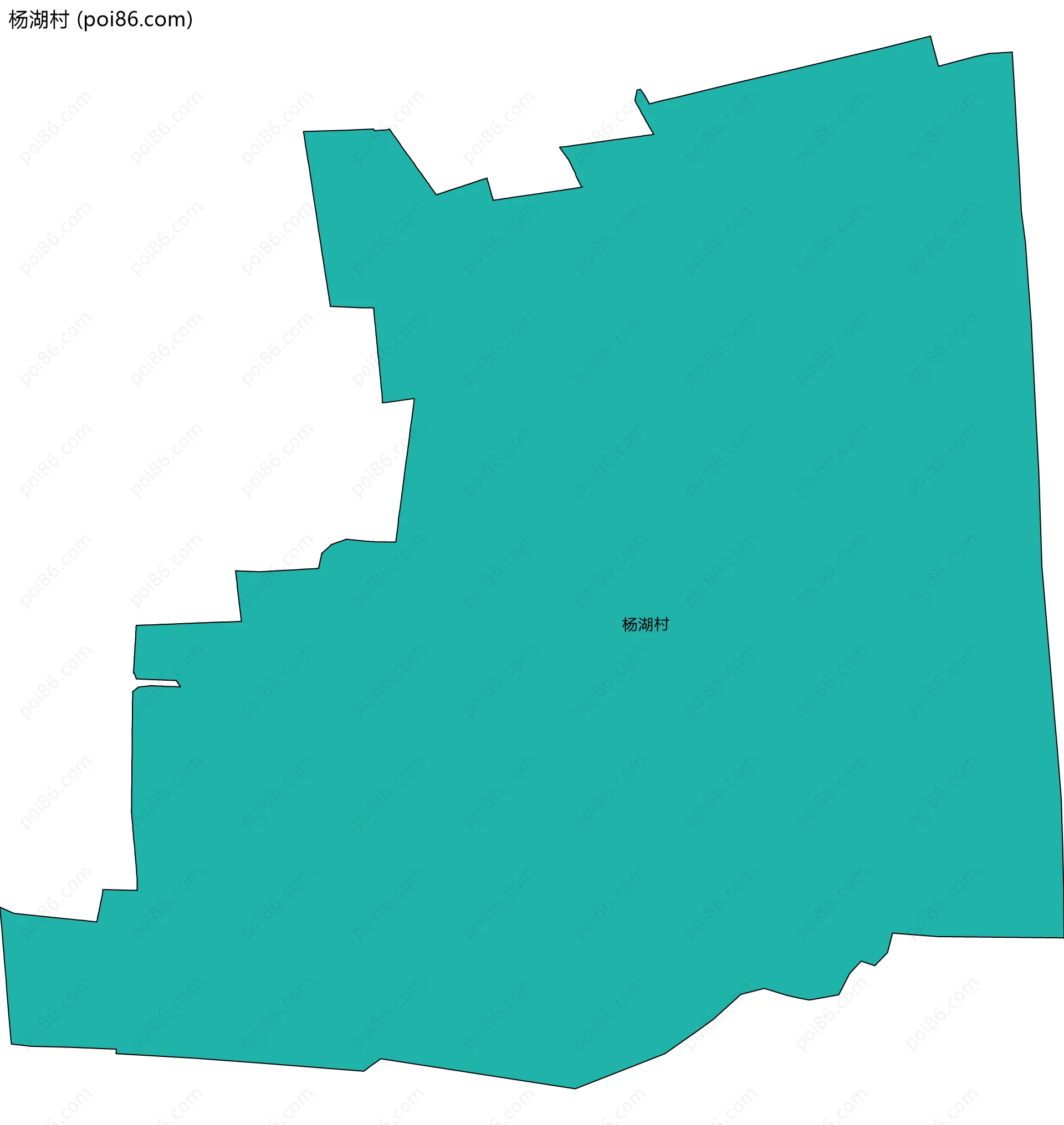 杨湖村边界地图