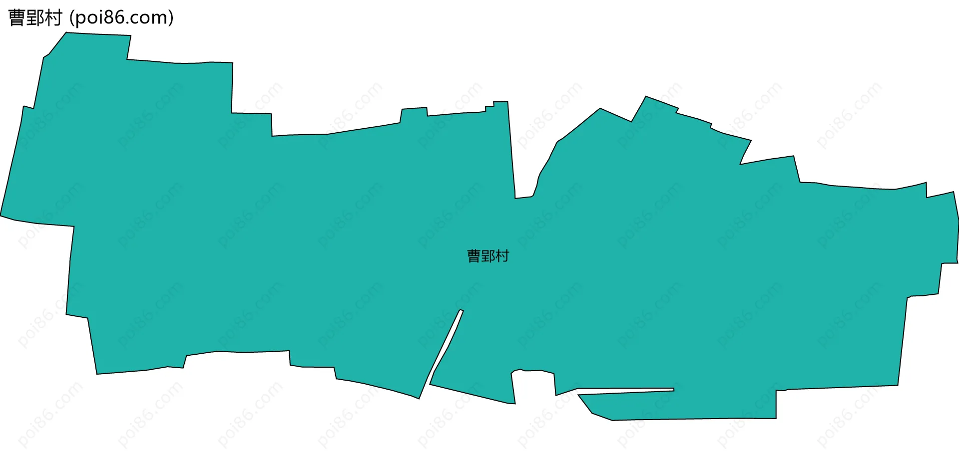 曹郢村边界地图