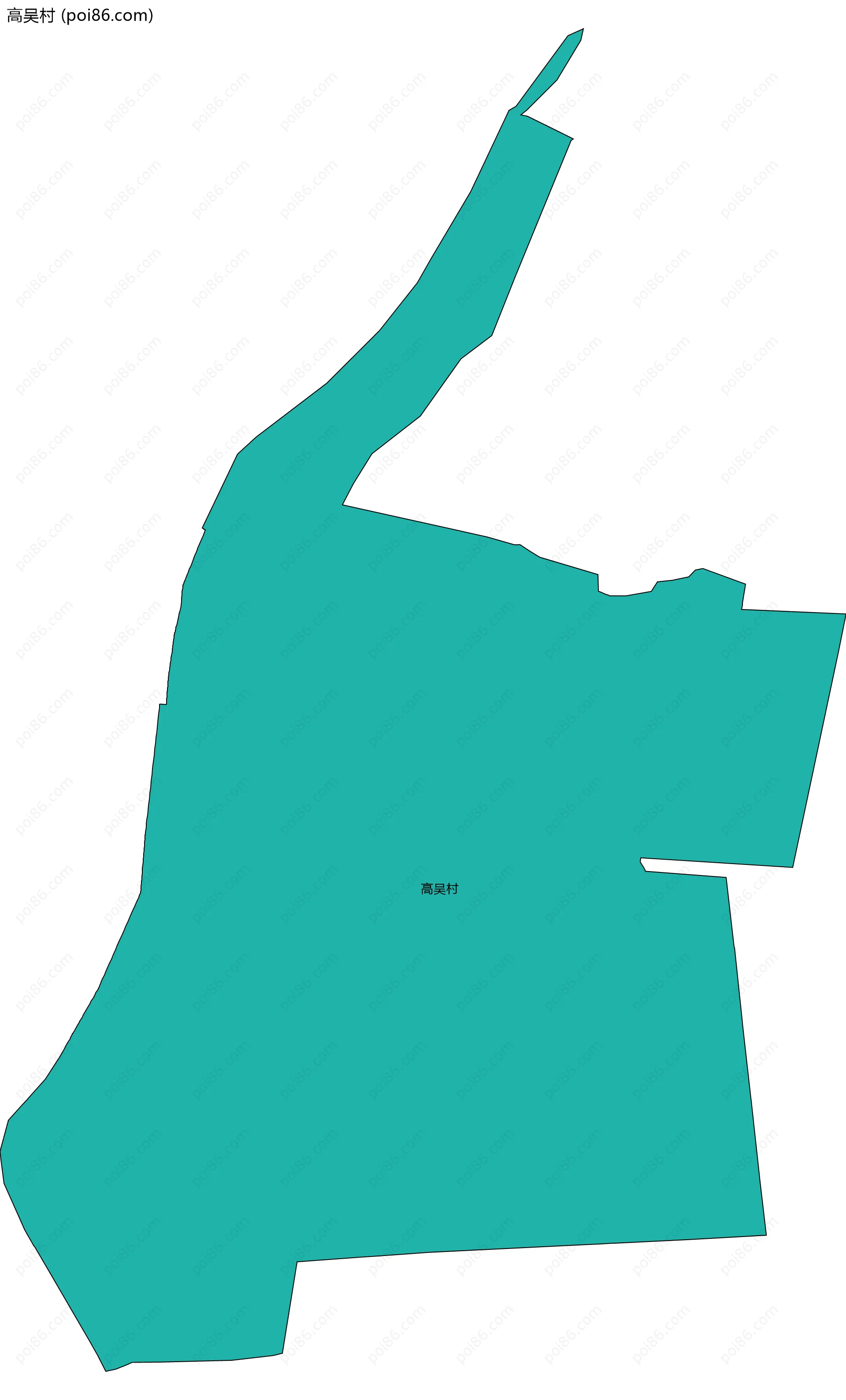 高吴村边界地图