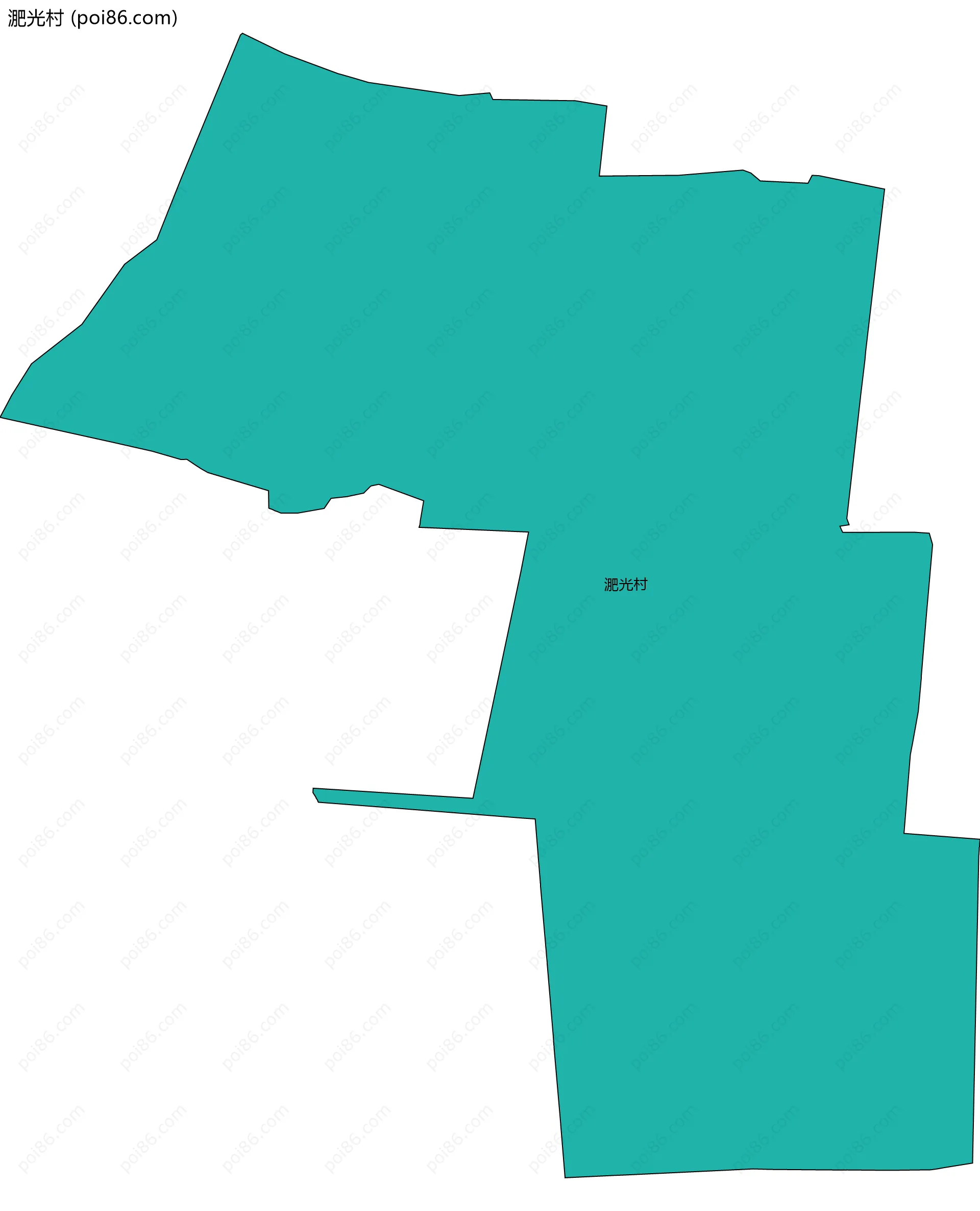 淝光村边界地图