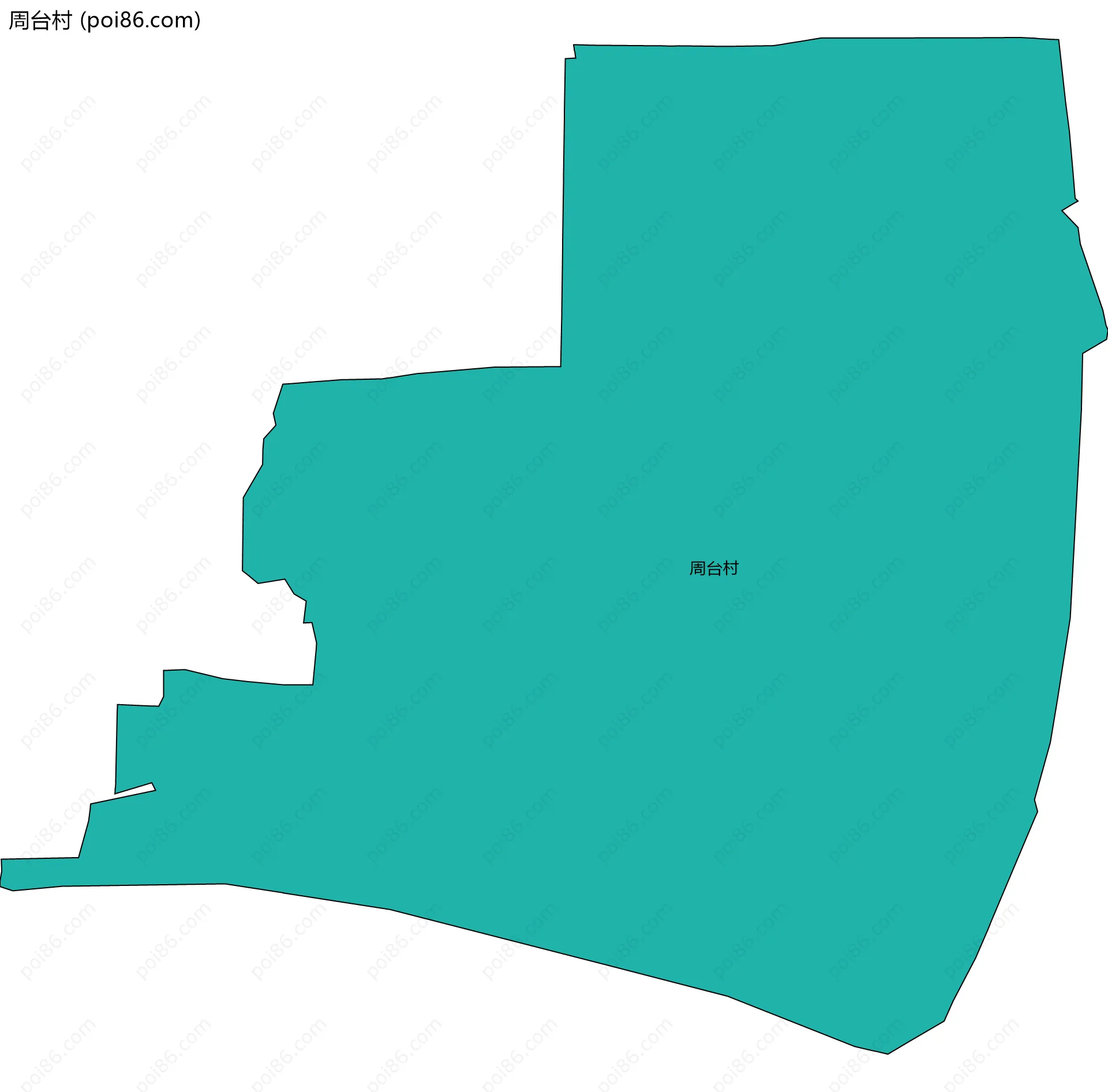 周台村边界地图