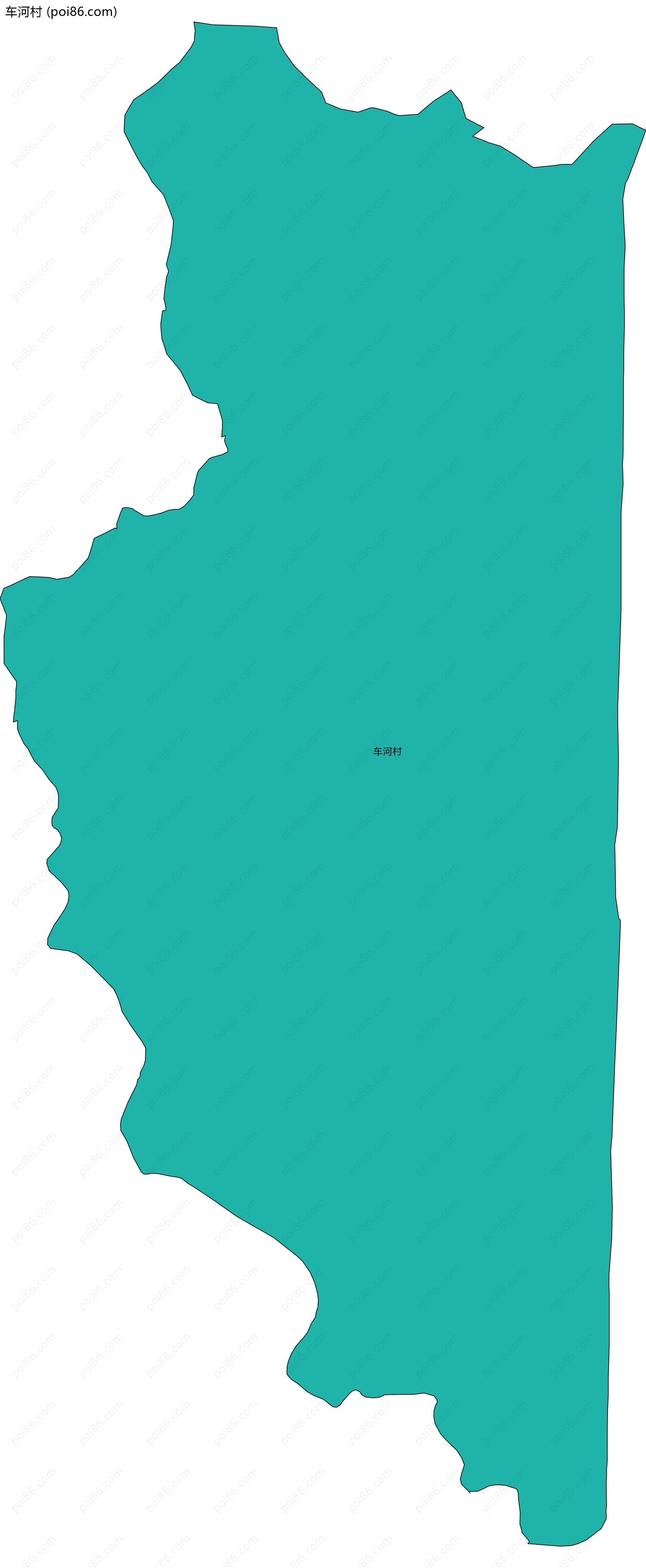 车河村边界地图