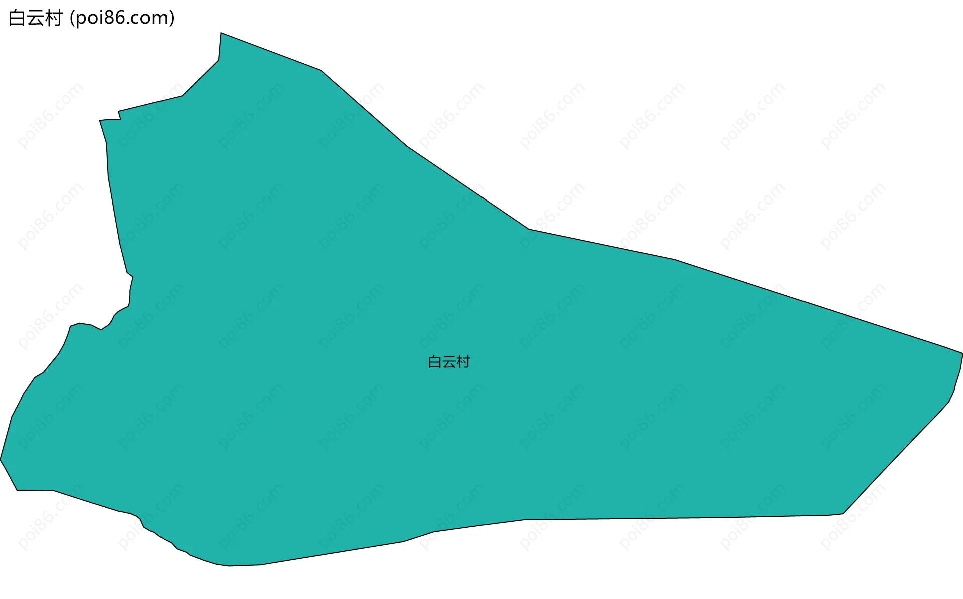 白云村边界地图
