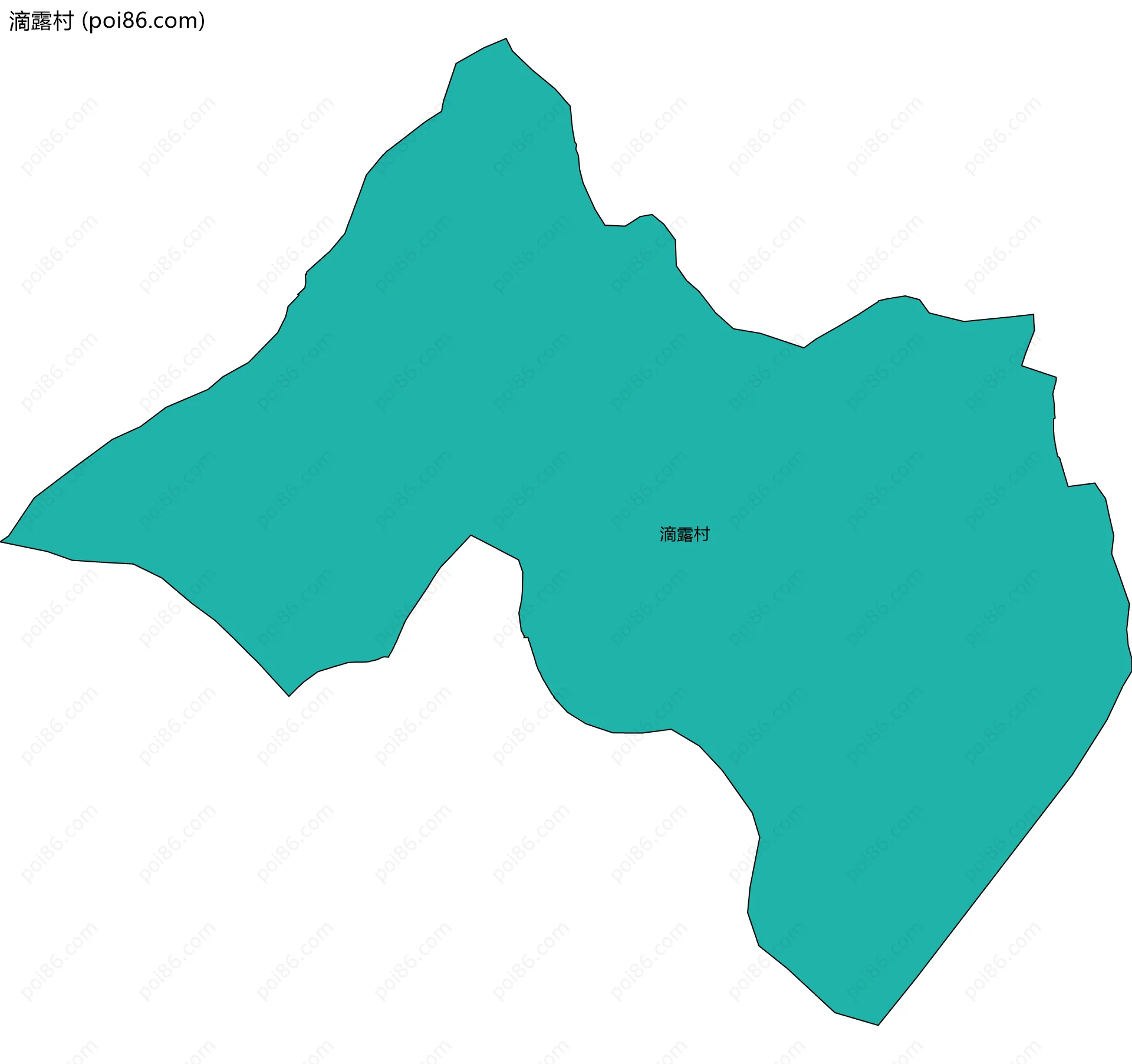 滴露村边界地图