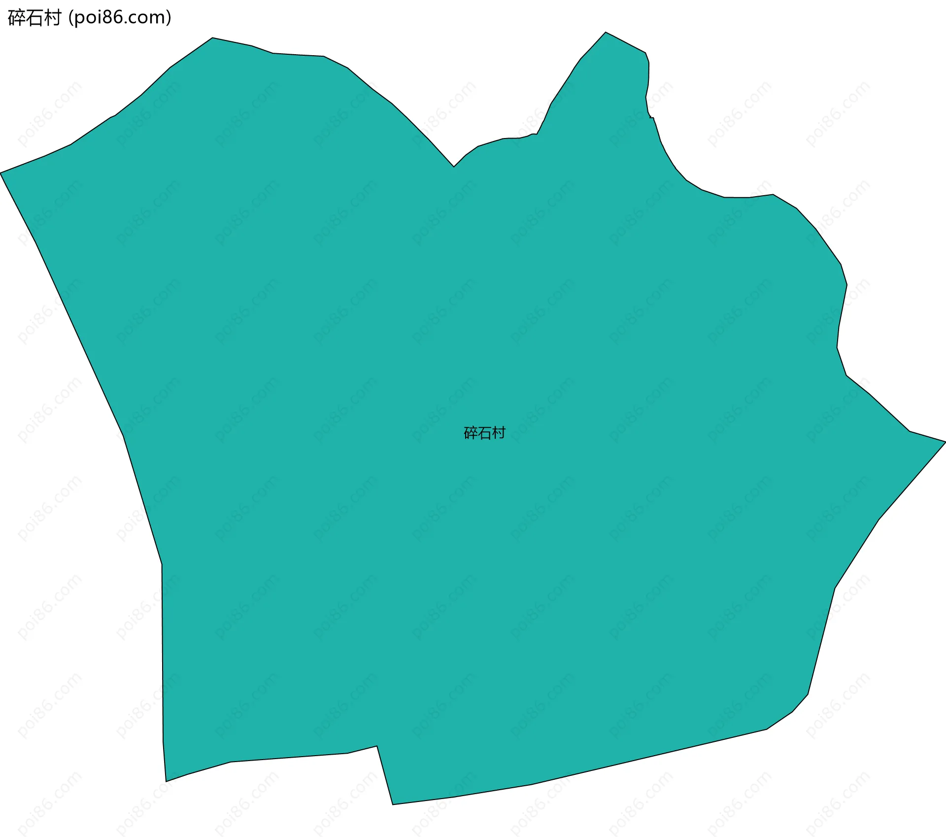 碎石村边界地图