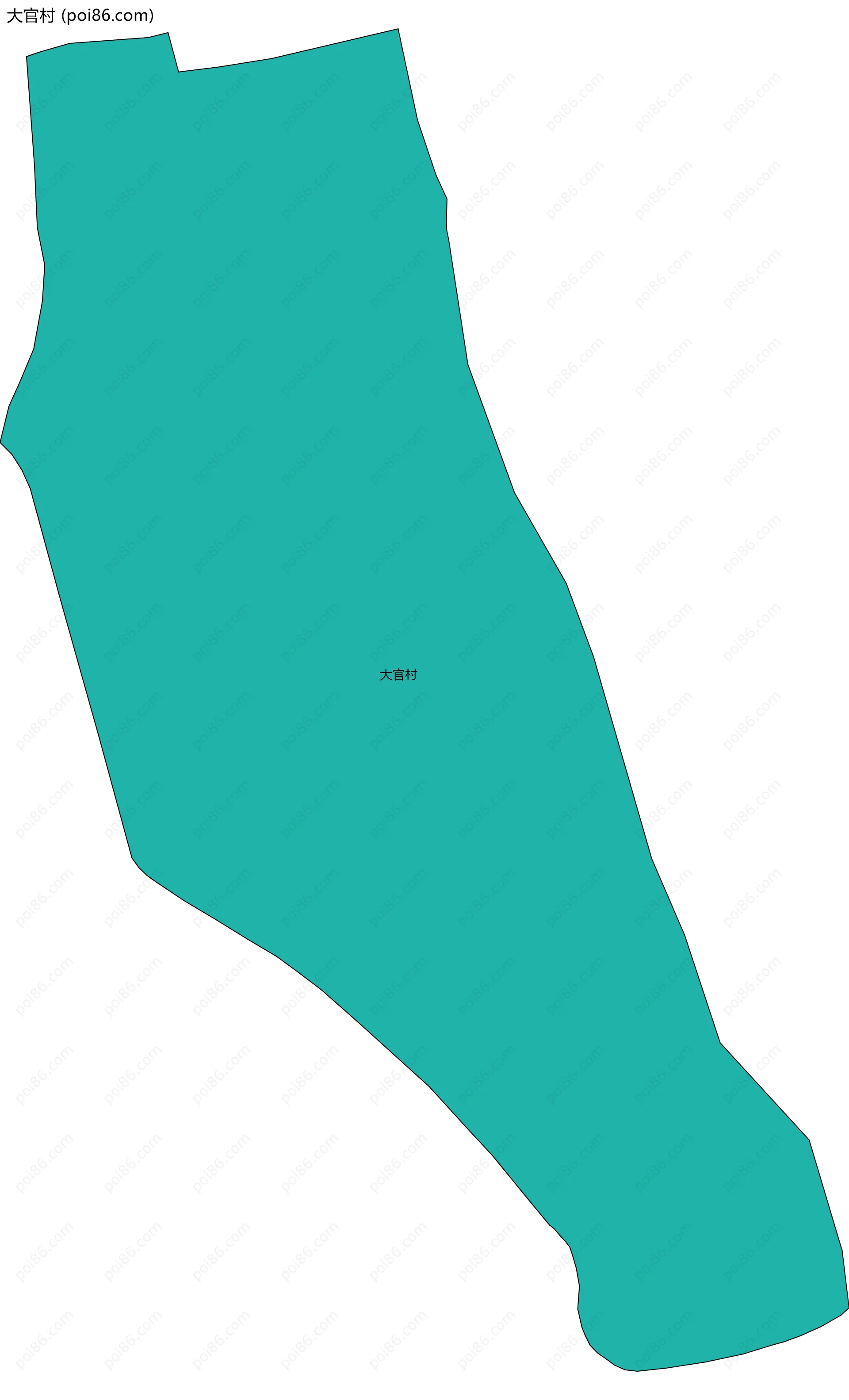 大官村边界地图