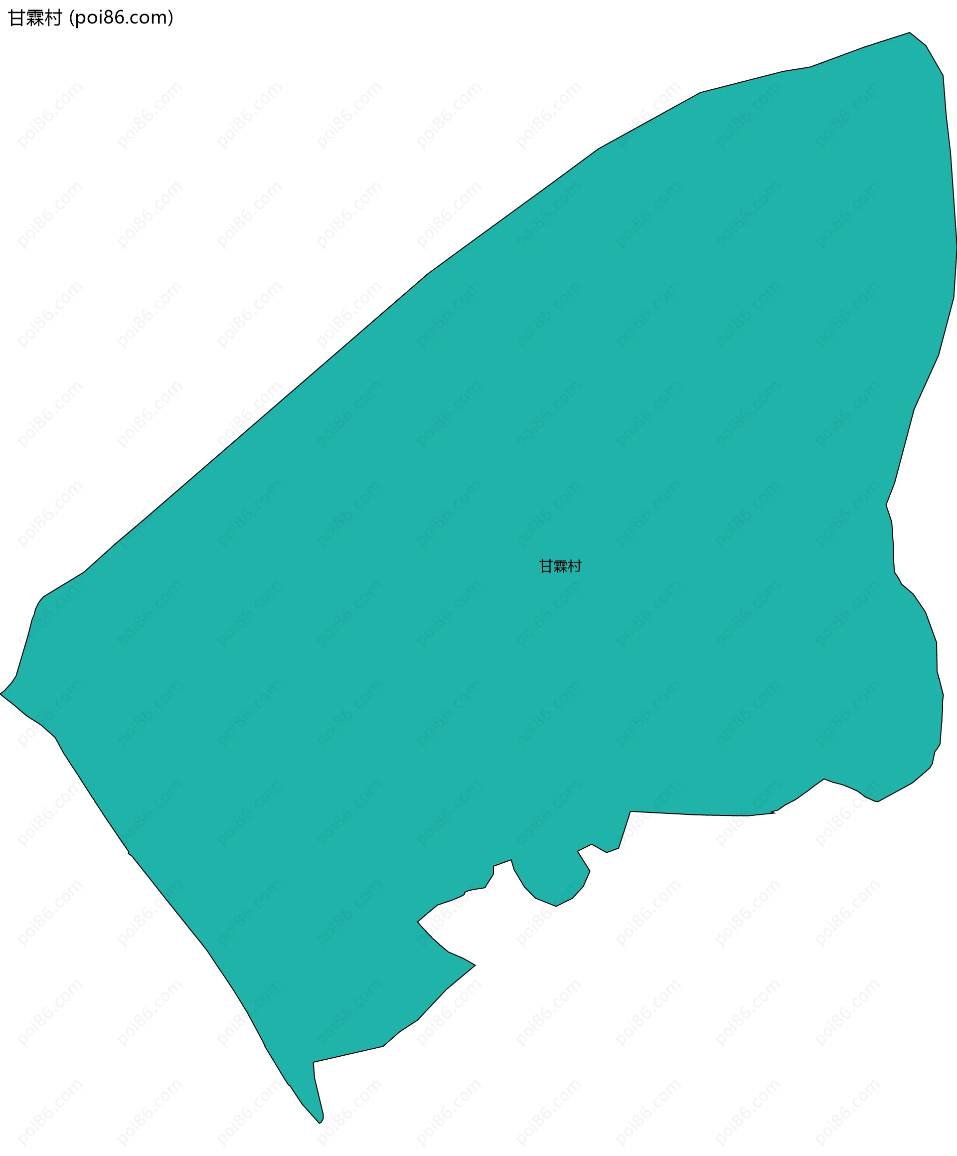 甘霖村边界地图