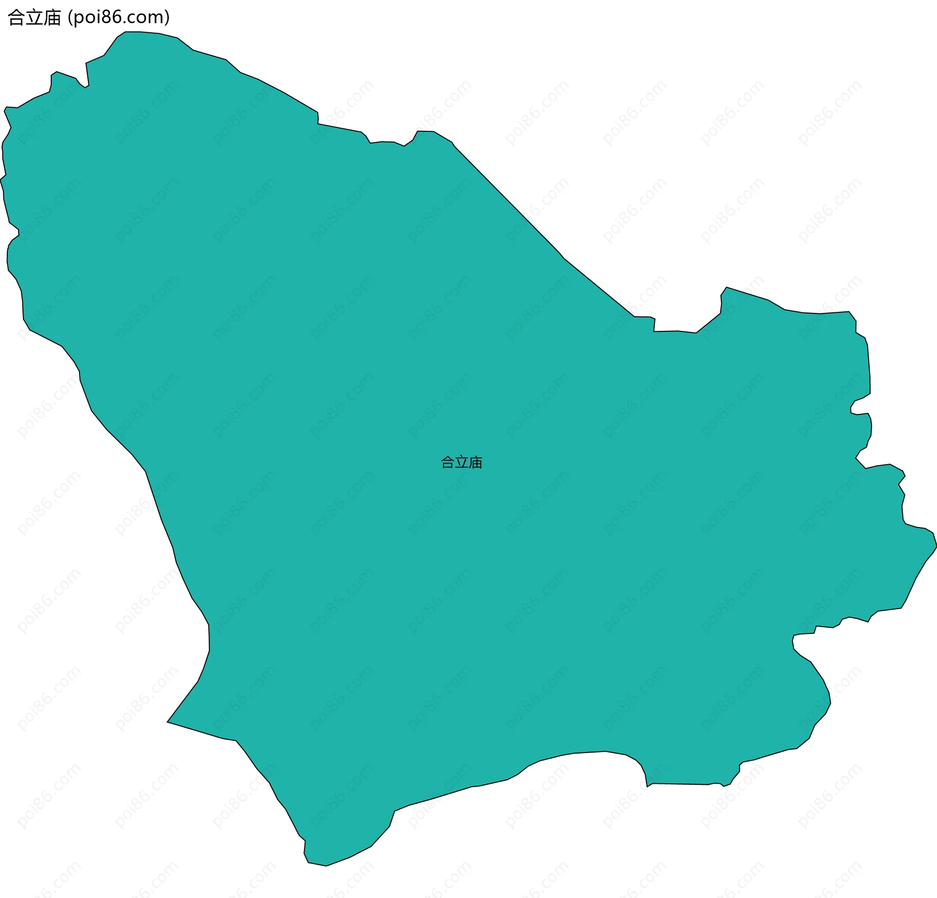 合立庙边界地图