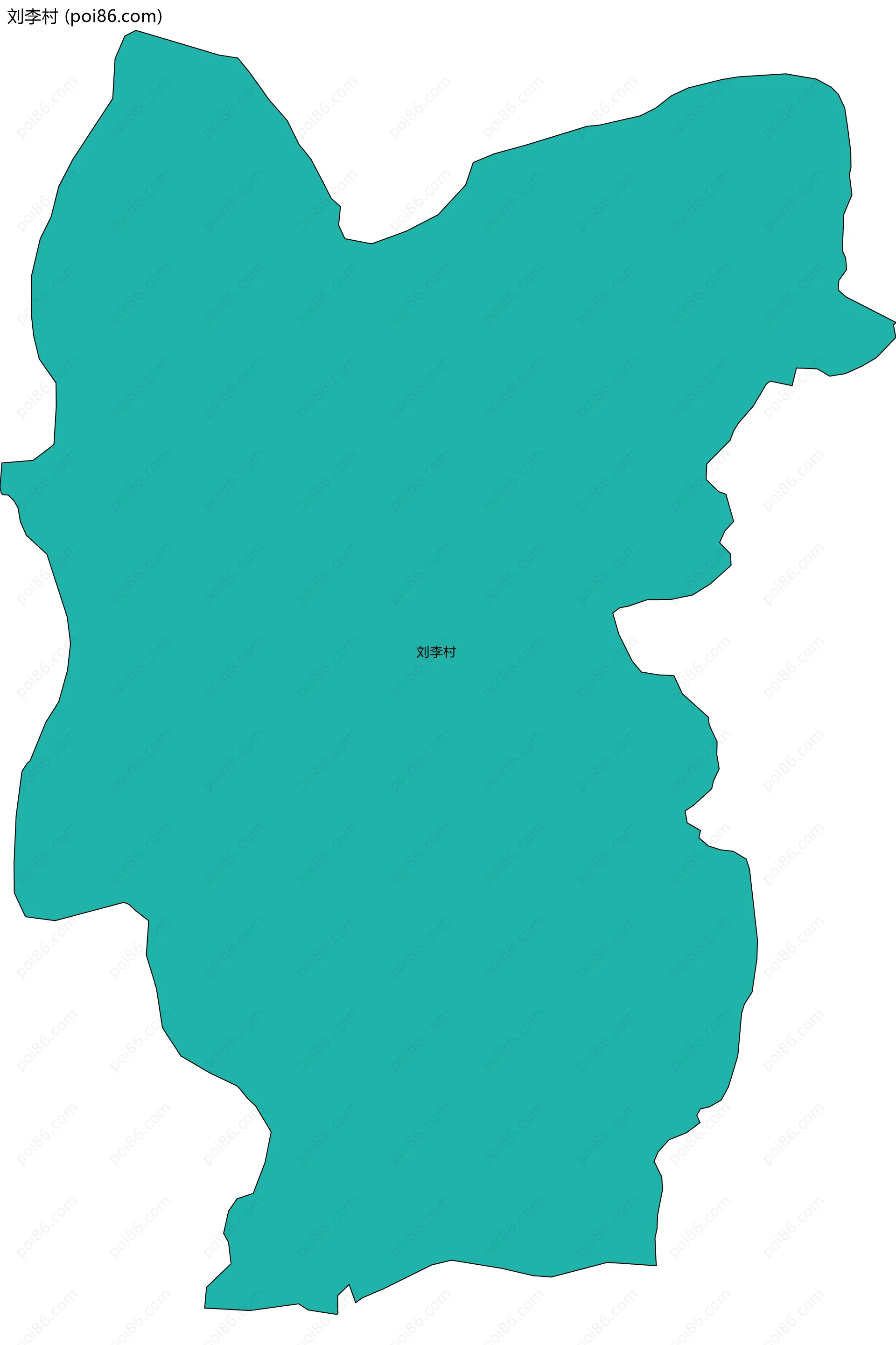 刘李村边界地图